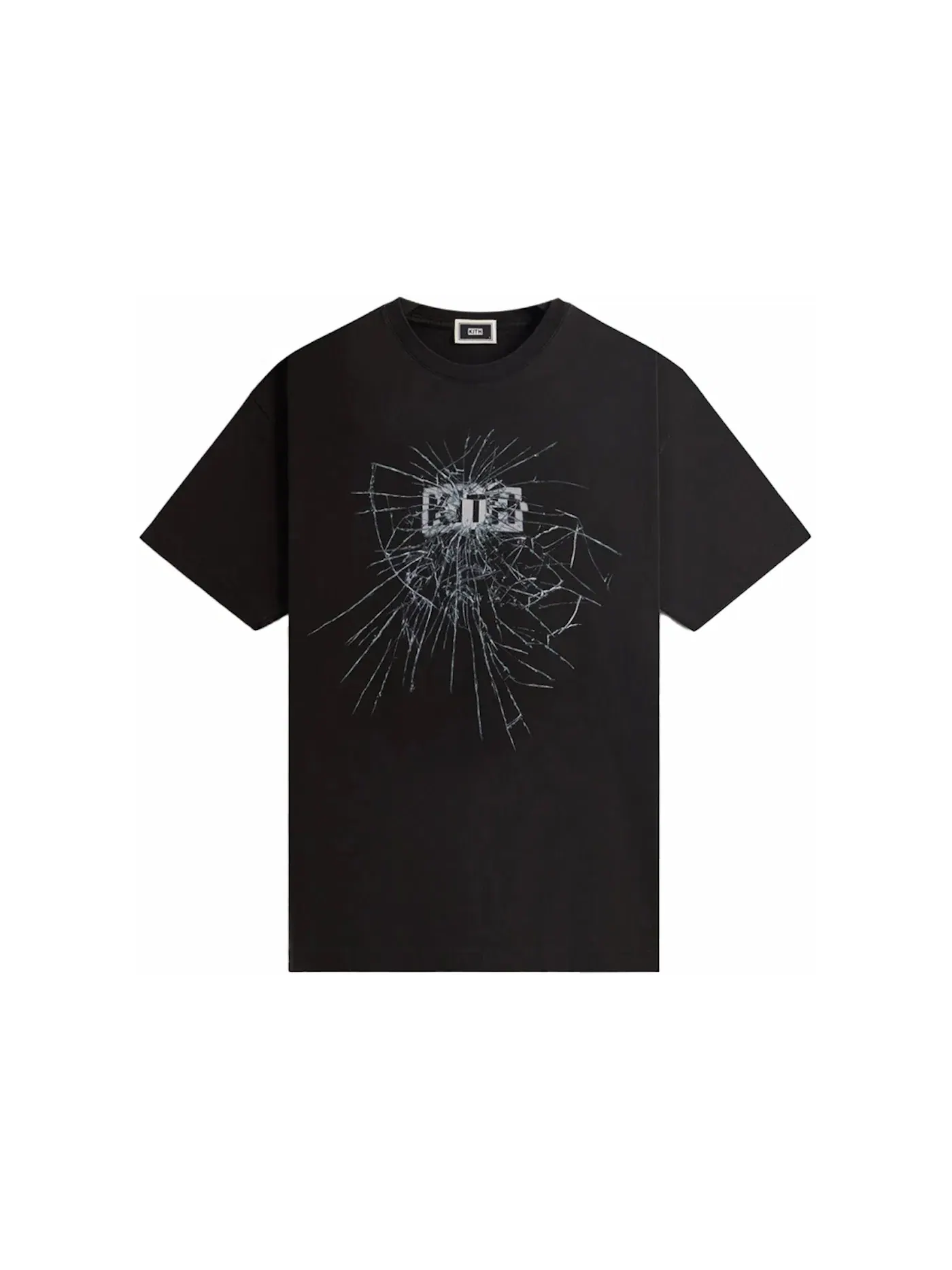 Мужская футболка с принтом Kith Shatter Vintage Tee — изображение 1 из 2, черный