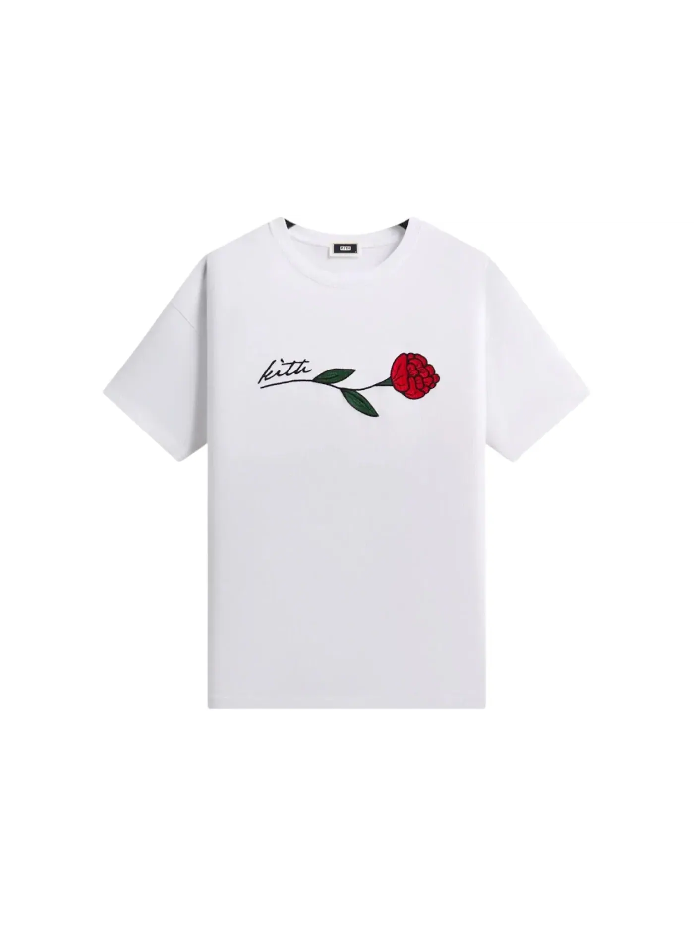 Мужская футболка с принтом Kith Signature Rose Jones Tee — изображение 1 из 2, белый