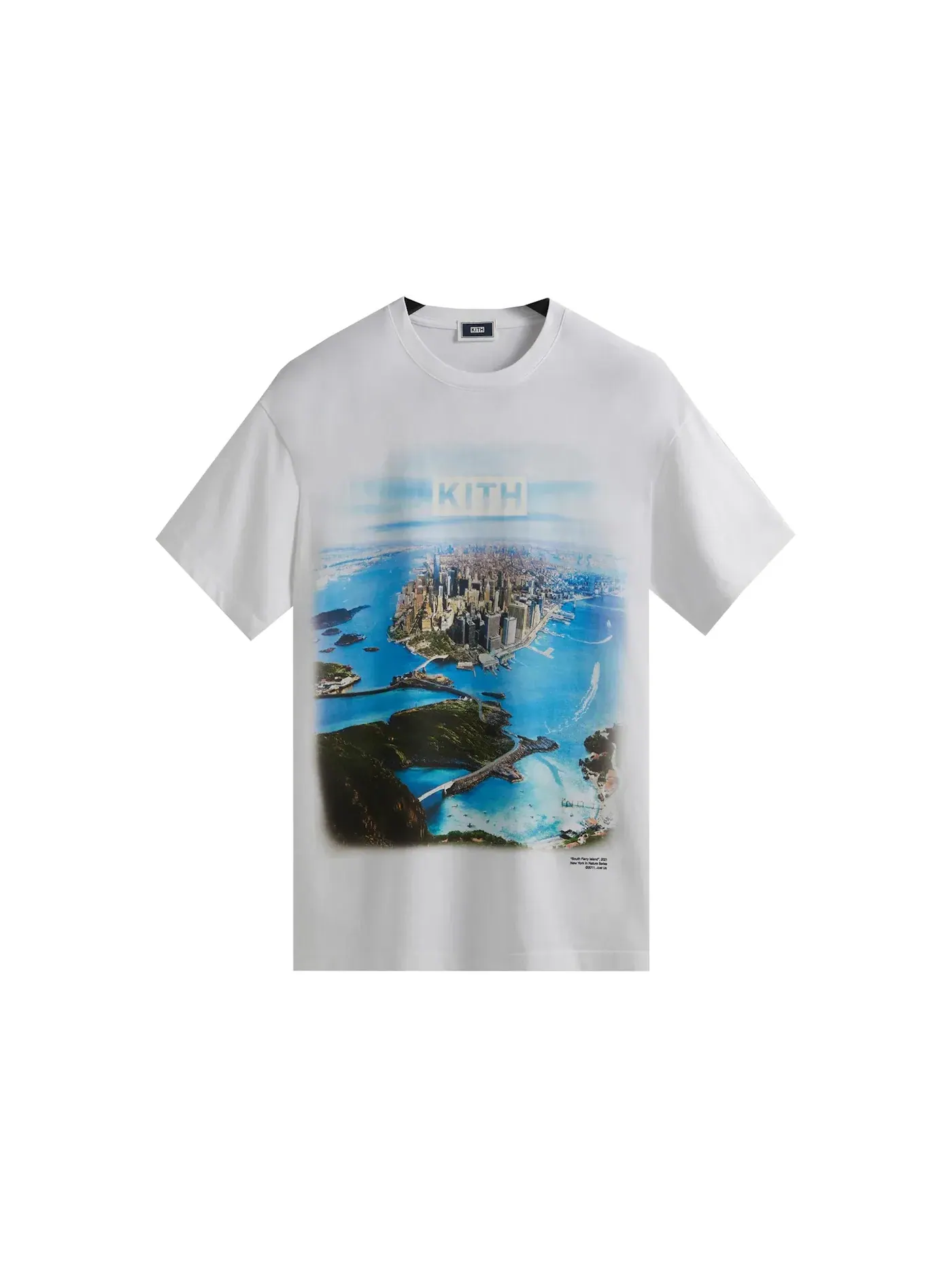 Мужская футболка с принтом Kith Tee — изображение 1 из 2, белый