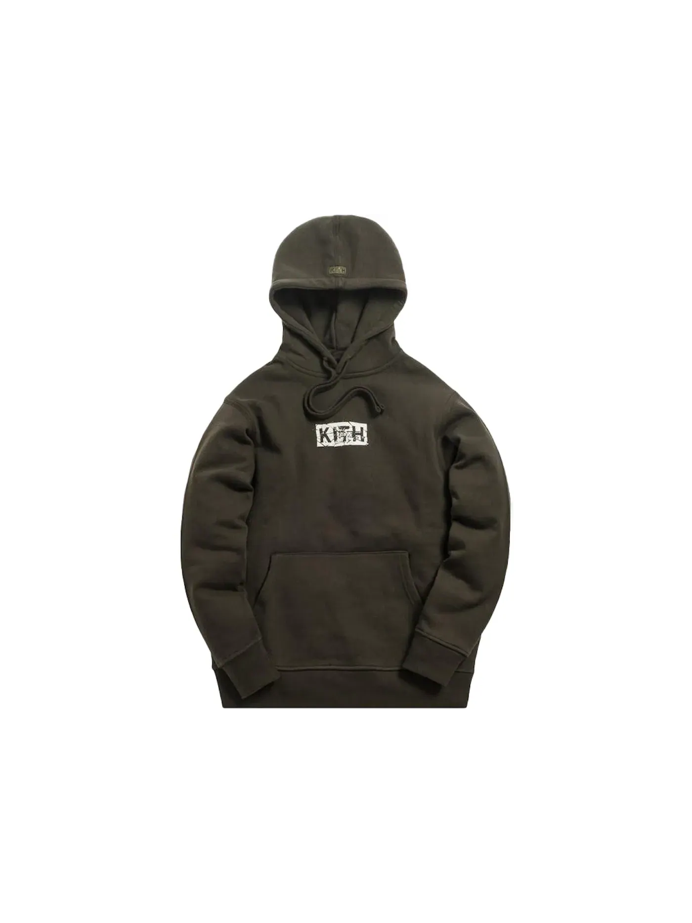 Мужской худи Kith Splintered Logo — изображение 1 из 1, черный/оливковый