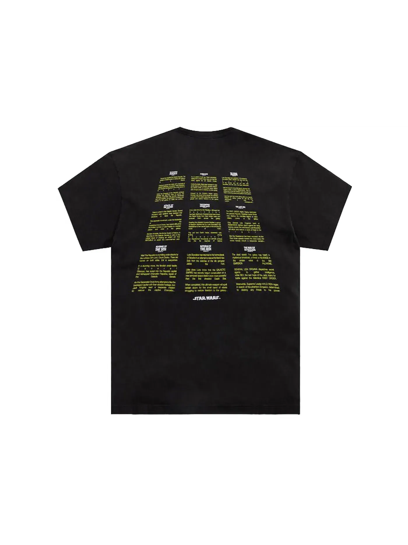 Мужская футболка с принтом Kith x STAR WARS Credits Vintage Tee — изображение 2 из 2, черный