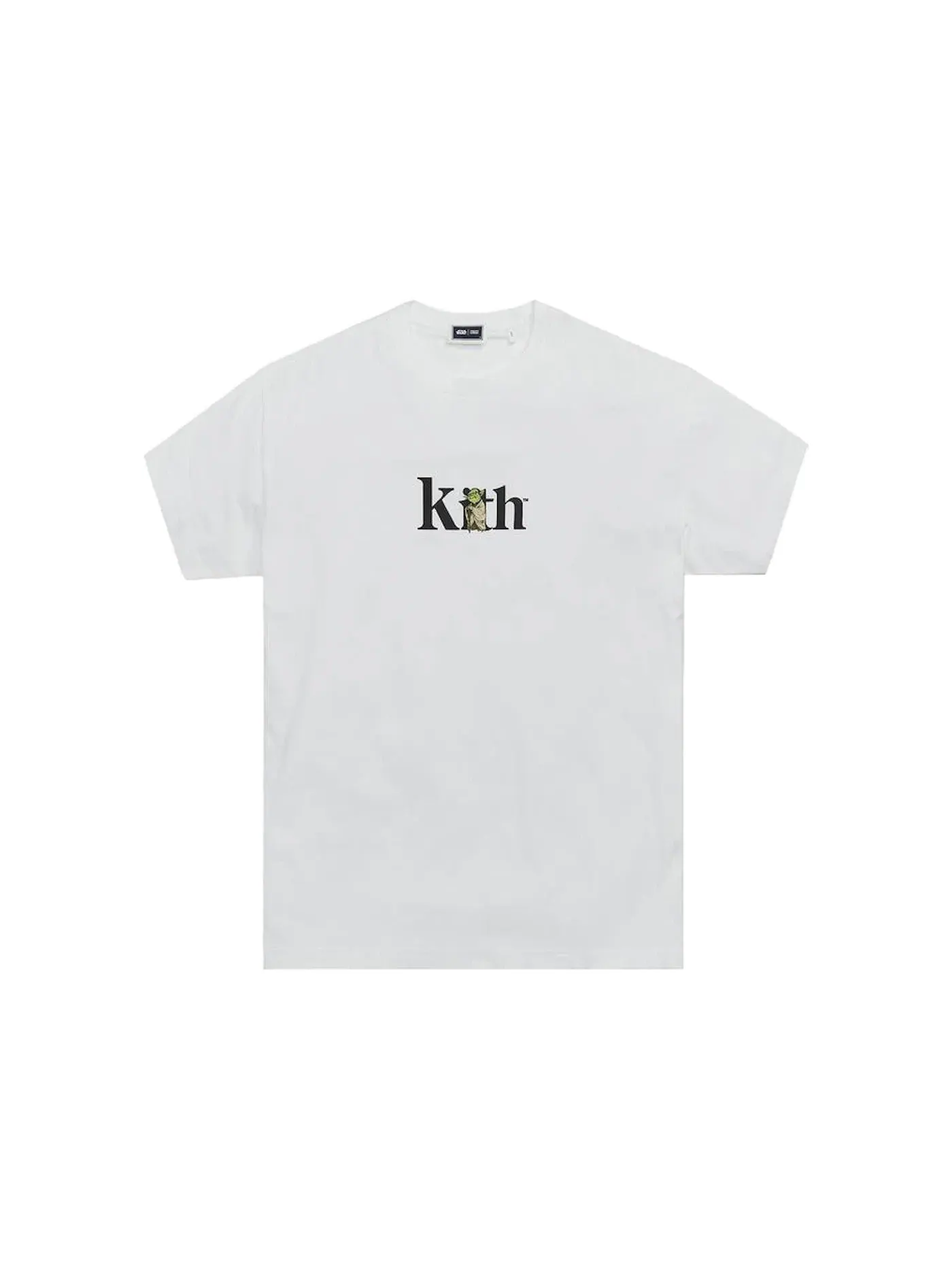 Мужская футболка с принтом Kith x STAR WARS Yoda Serif Tee — изображение 1 из 2, белый