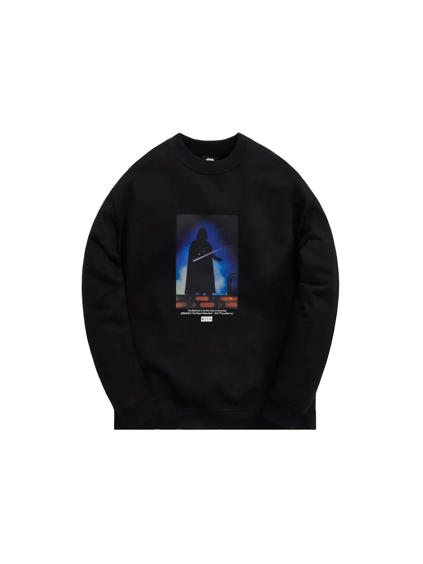 Мужской свитшот с принтом Vader Kith — изображение 1 из 2, черный