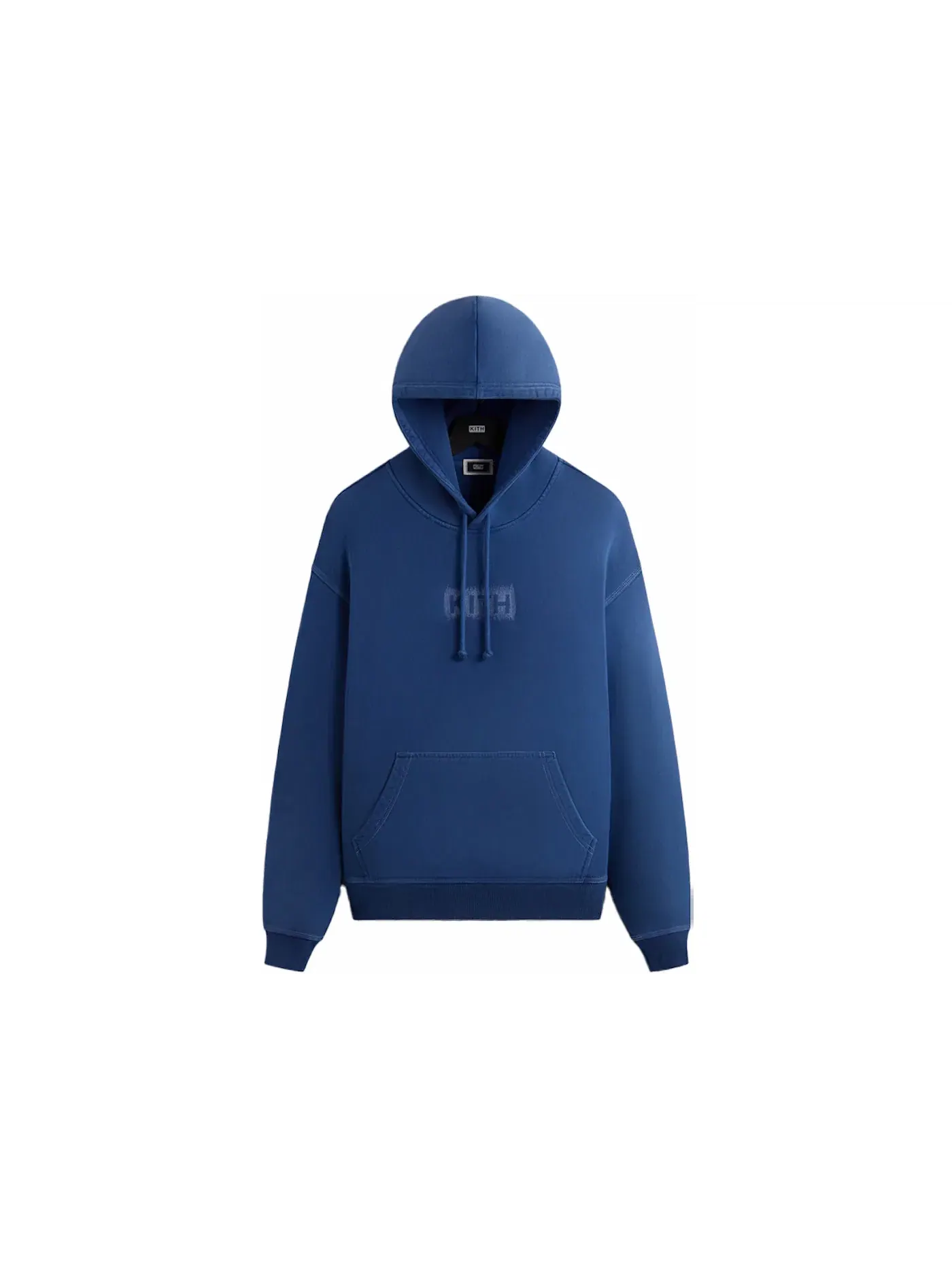 Мужской худи с принтом Kith Stitch Classic Logo Nelson Hoodie Kith, Cyanotope — изображение 1 из 2