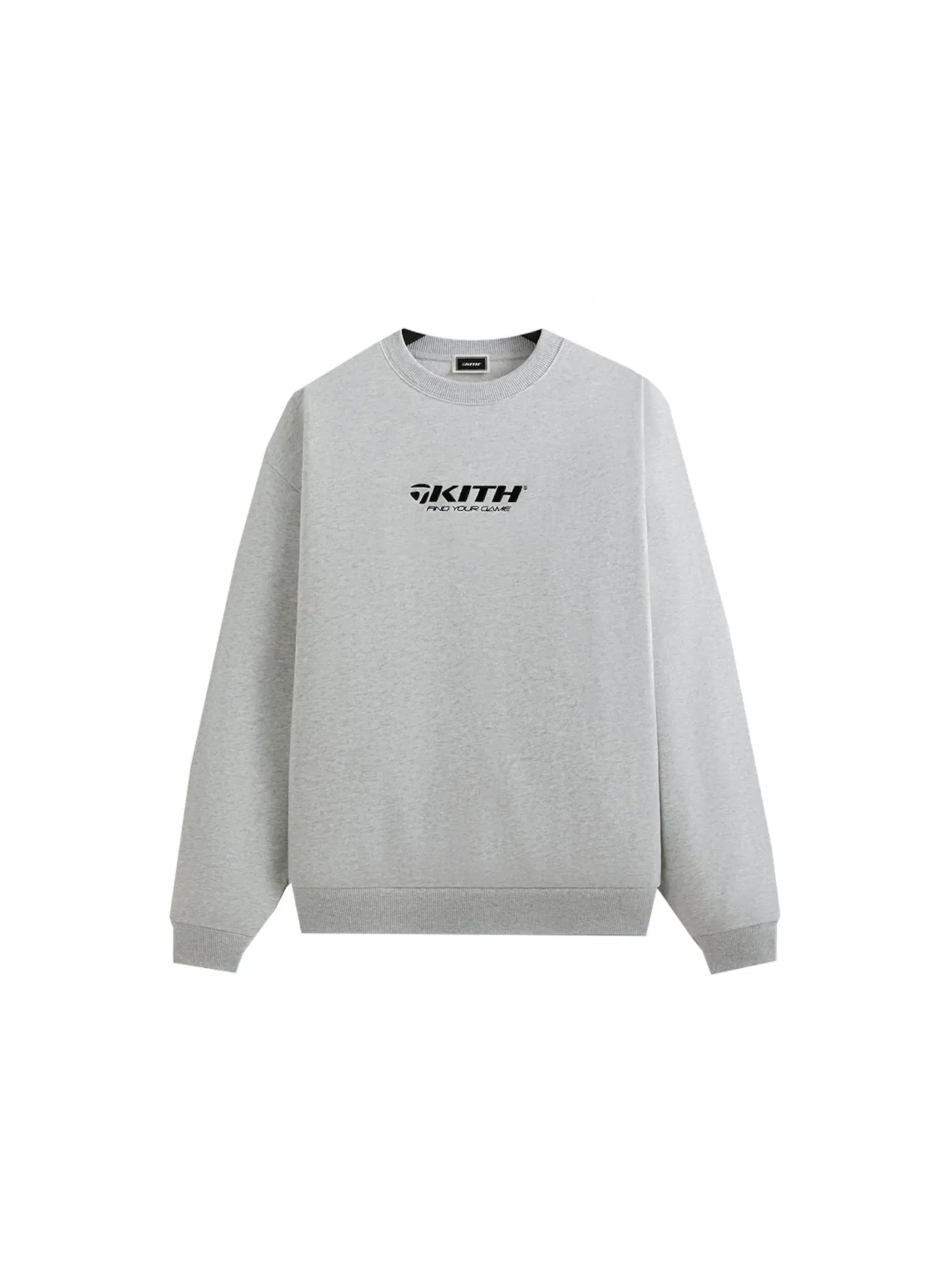 Мужской свитшот с принтом Crewneck Kith — изображение 1 из 3, светлый серый