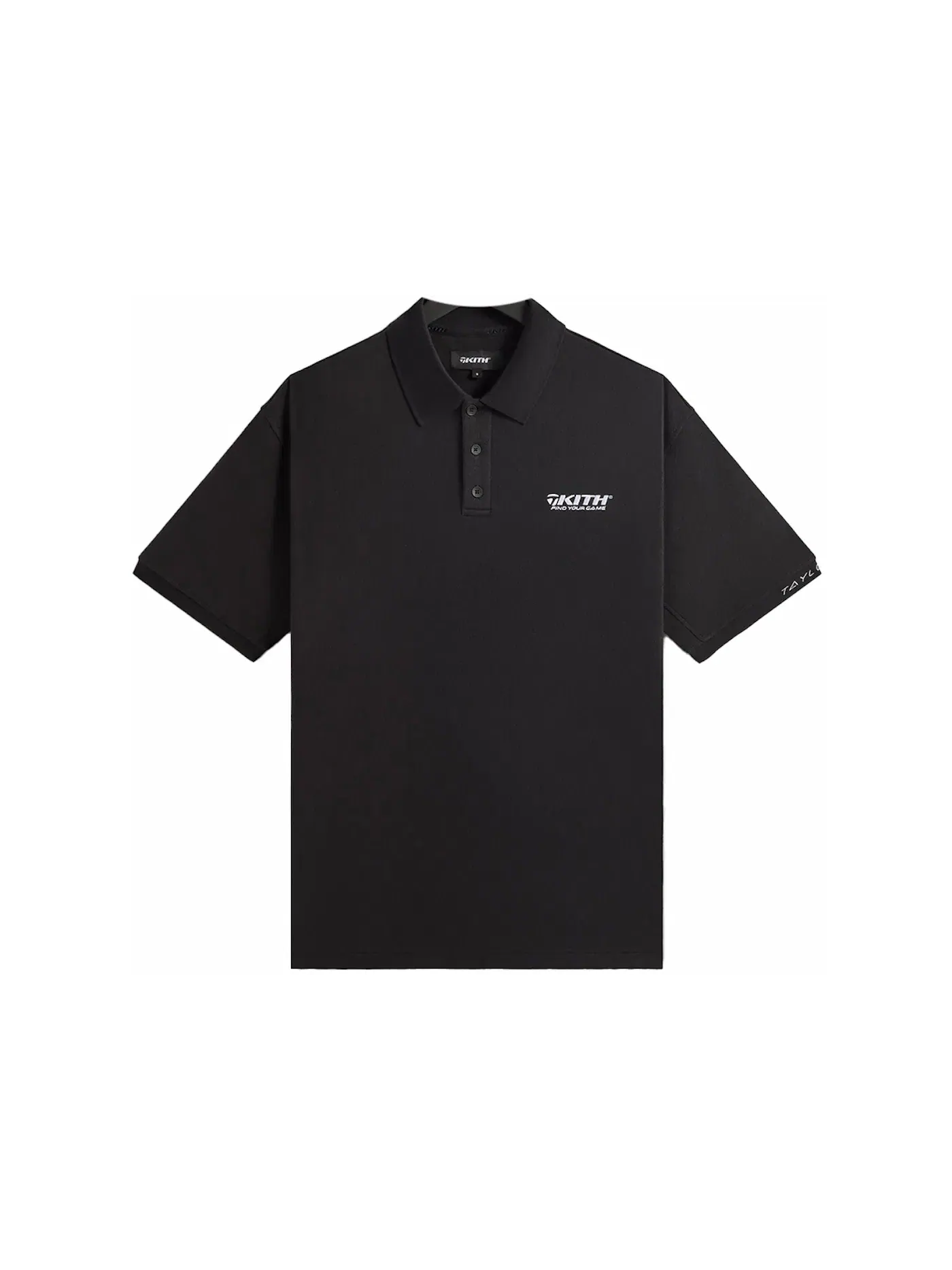 Мужская рубашка-поло хлопковая Kith TaylorMade Provisional Polo — изображение 1 из 2, черный