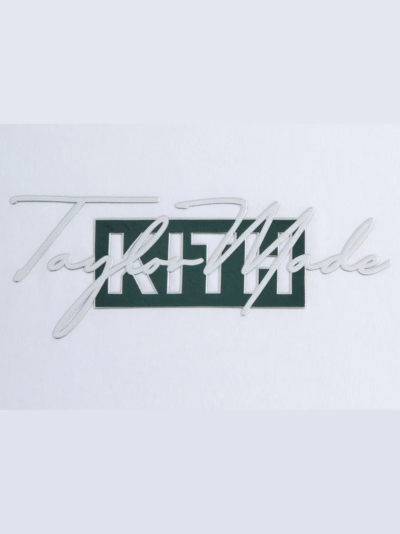 Мужская футболка с принтом Script Tee Kith — изображение 3 из 3, белый