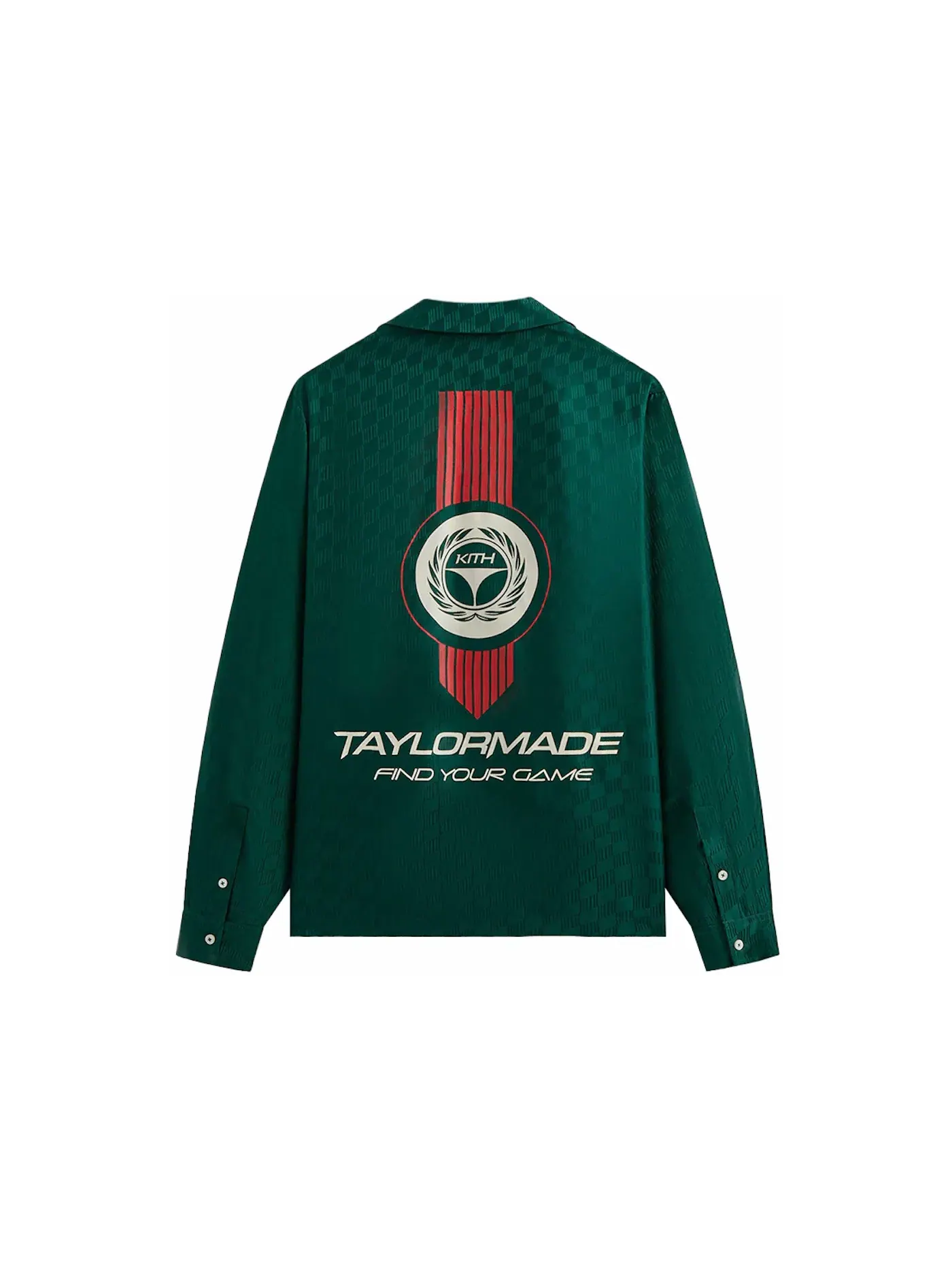 Мужская рубашка с воротником-стойкой Kith TaylorMade Stinger Camp Collar Shirt, Fairway — изображение 2 из 2