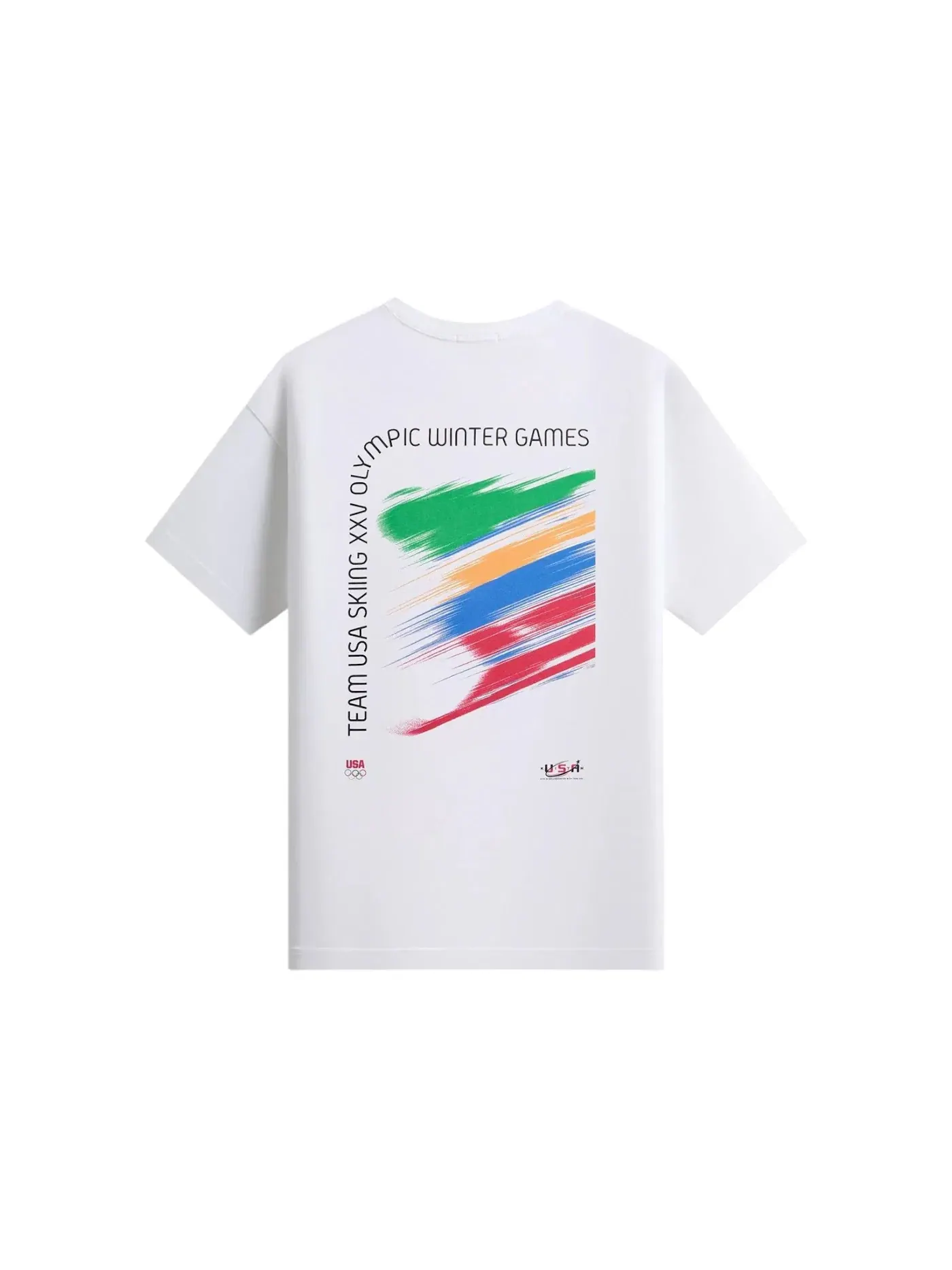 Мужская футболка хлопковая Kith Team USA Skiing Tee — изображение 2 из 2, белый