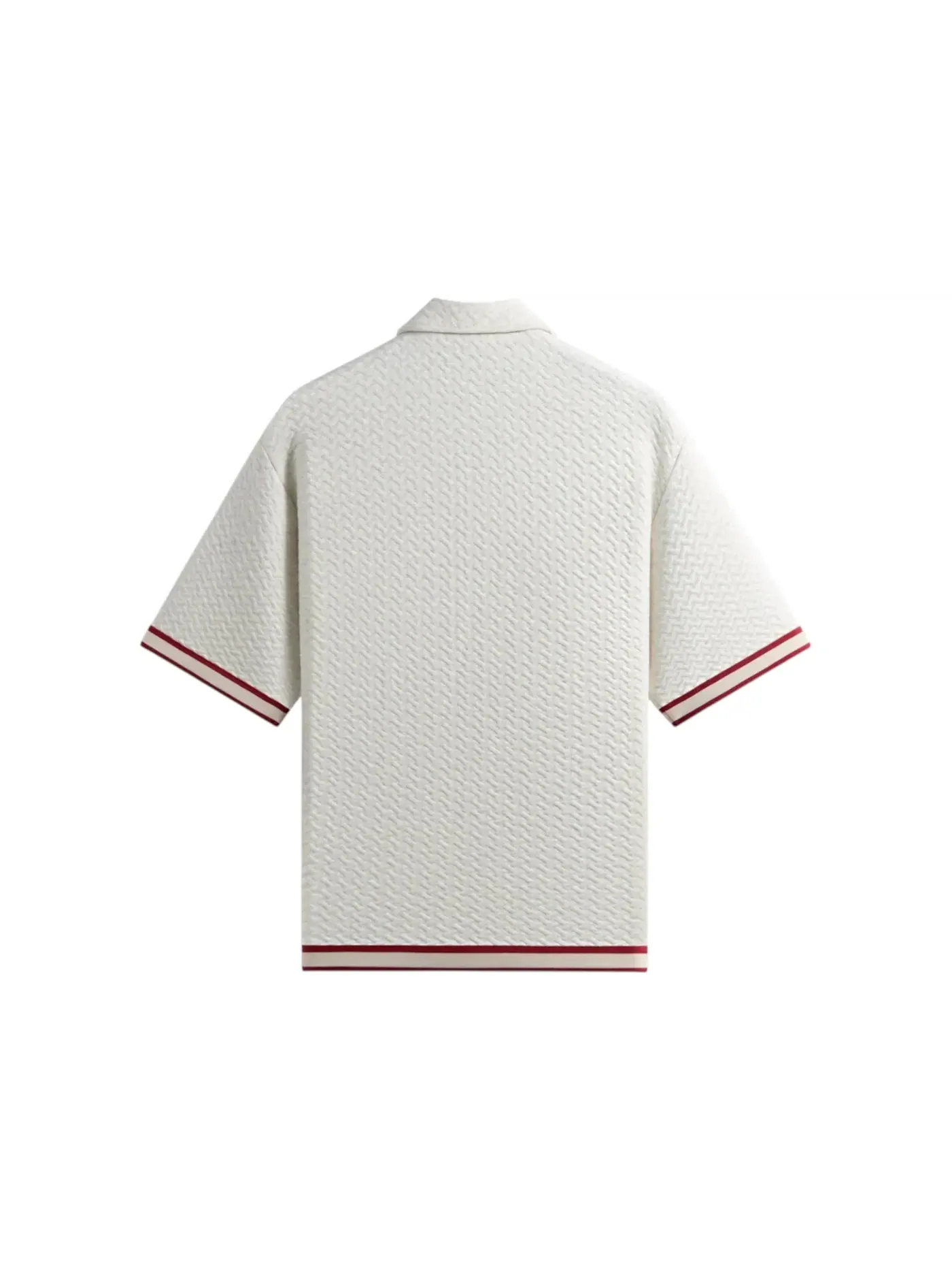 Мужская рубашка с геометрическим узором Kith Tessellation Interlock Woodpoint Shirt — изображение 2 из 2, светлый серый