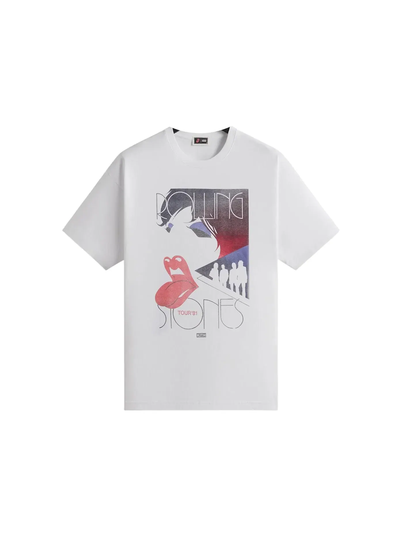 Мужская футболка с принтом The Rolling Stones Tour 1981 Kith — изображение 1 из 2, белый