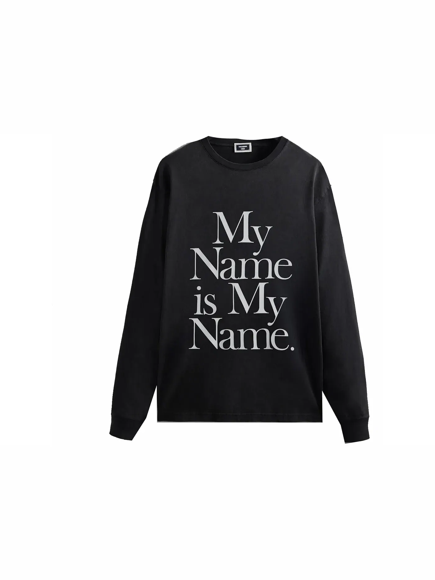 Мужская футболка с длинным рукавом Kith The Wire My Name Is My Name Vintage — изображение 1 из 2, черный