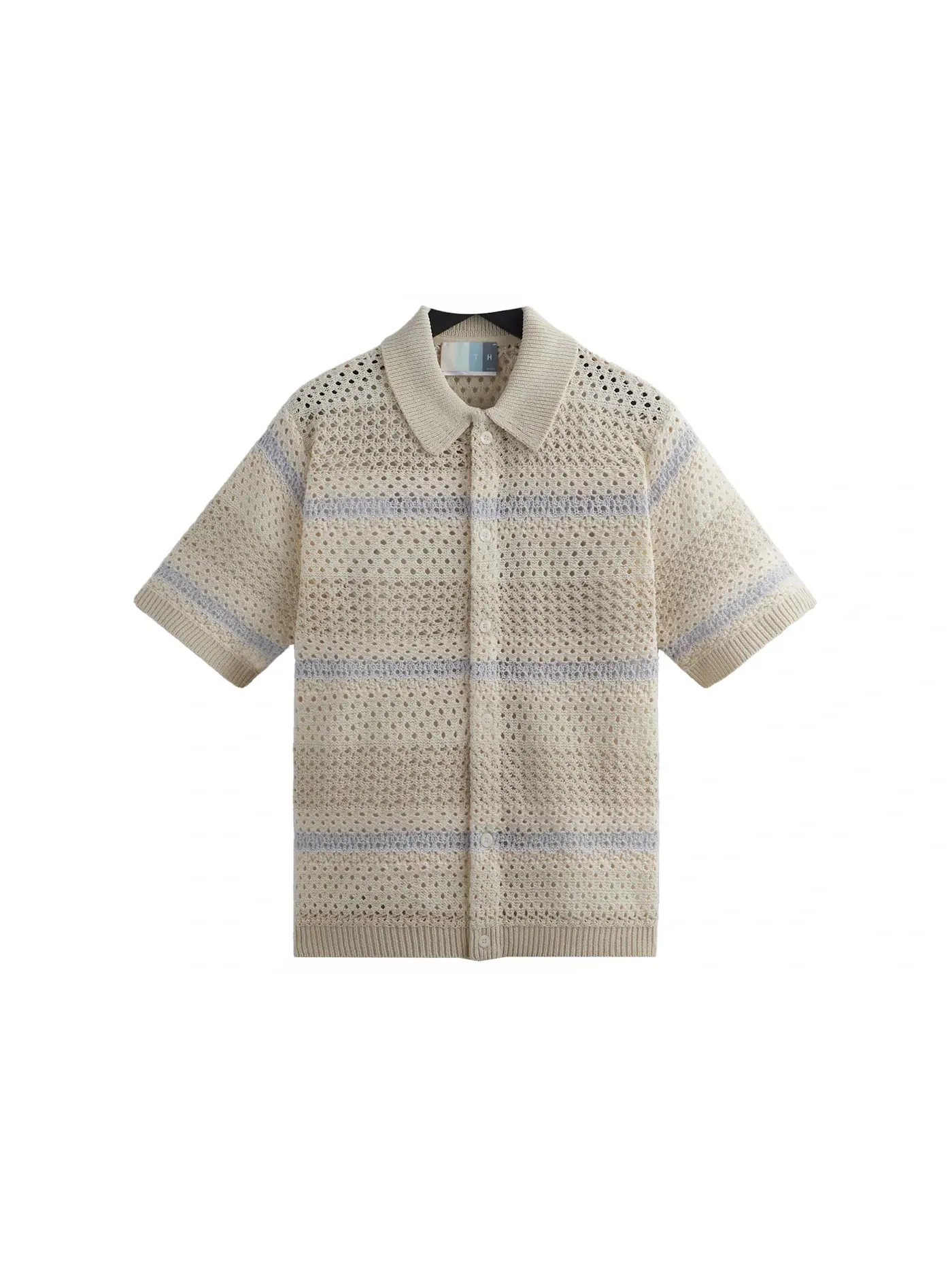 Мужская рубашка с вязаным узором Kith Buttondown, Veil — изображение 1 из 2