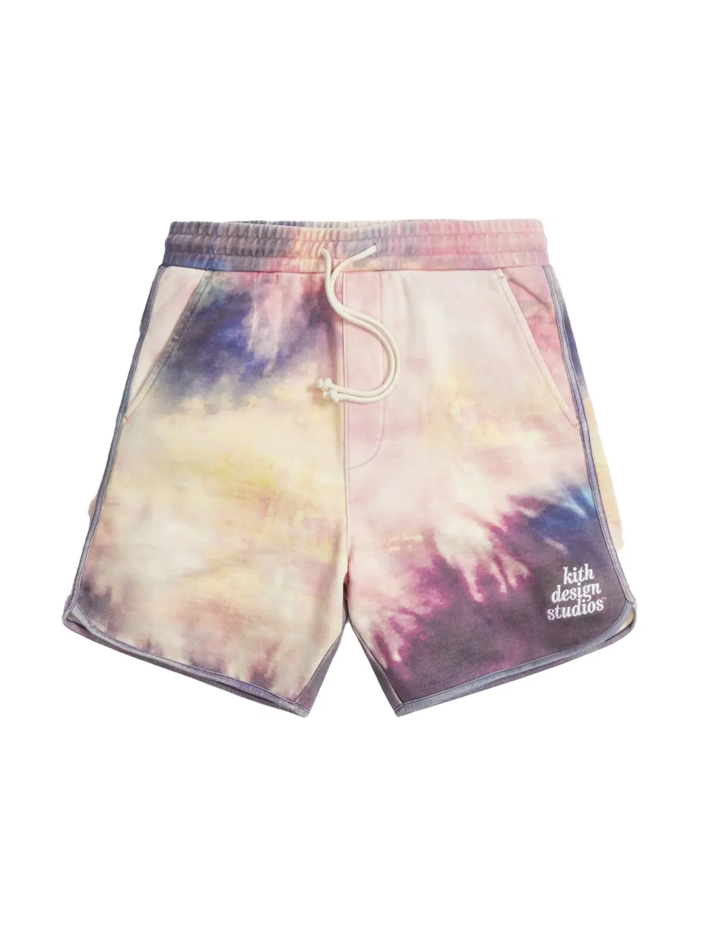 Мужские шорты с принтом Kith Tie Dye Jordan Short — изображение 1 из 2, фиолетовый/розовый