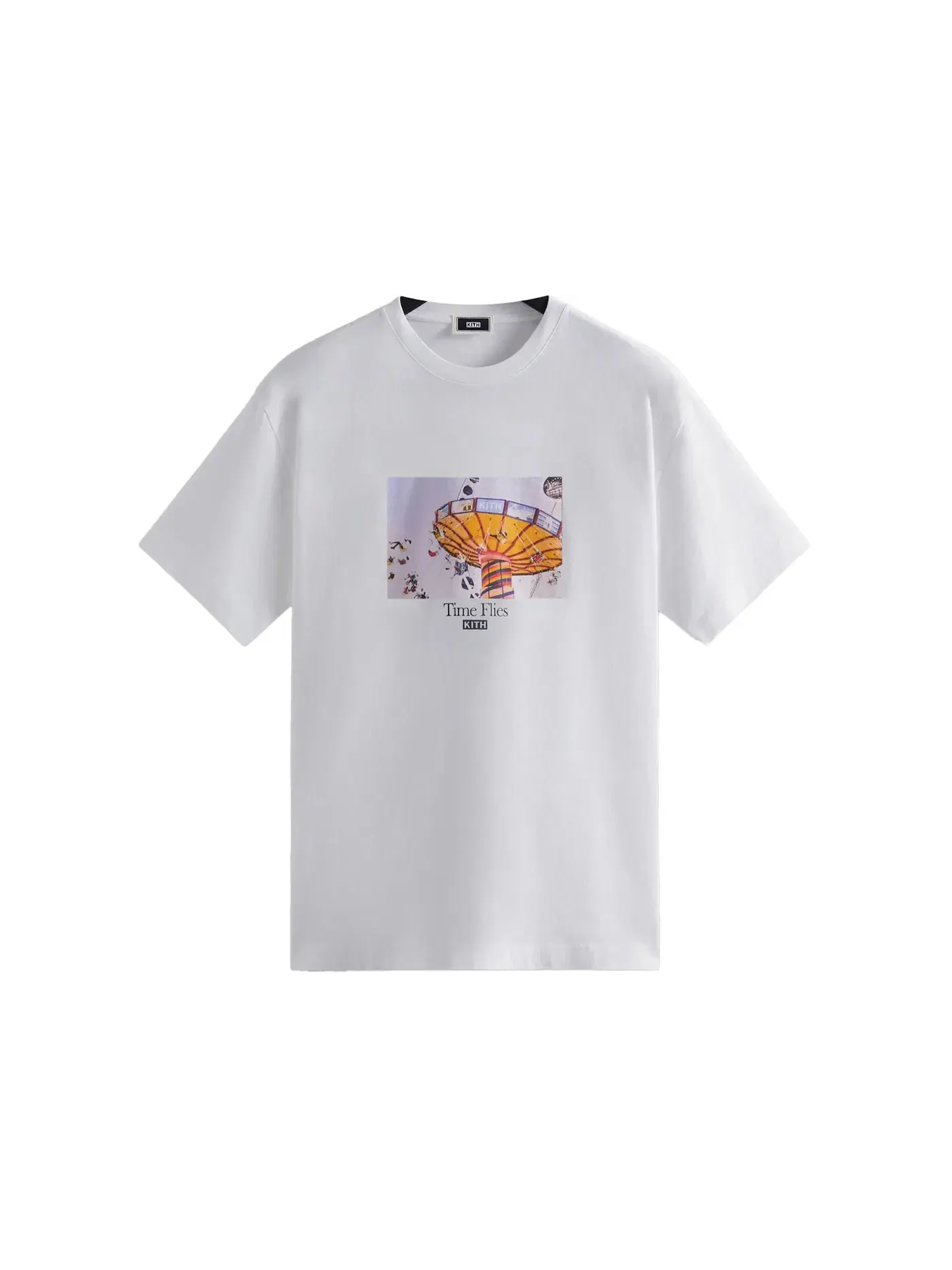 Мужская футболка с принтом Kith Time Flies Tee — изображение 1 из 1, белый