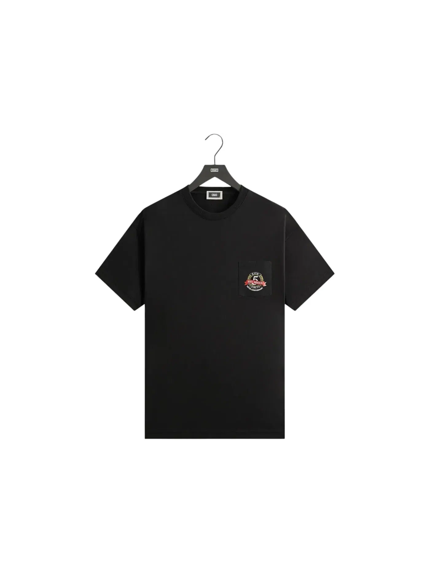Мужская футболка с принтом Kith Tokyo 5 Year Anniversary Pocket Tee Kith — изображение 1 из 2, черный