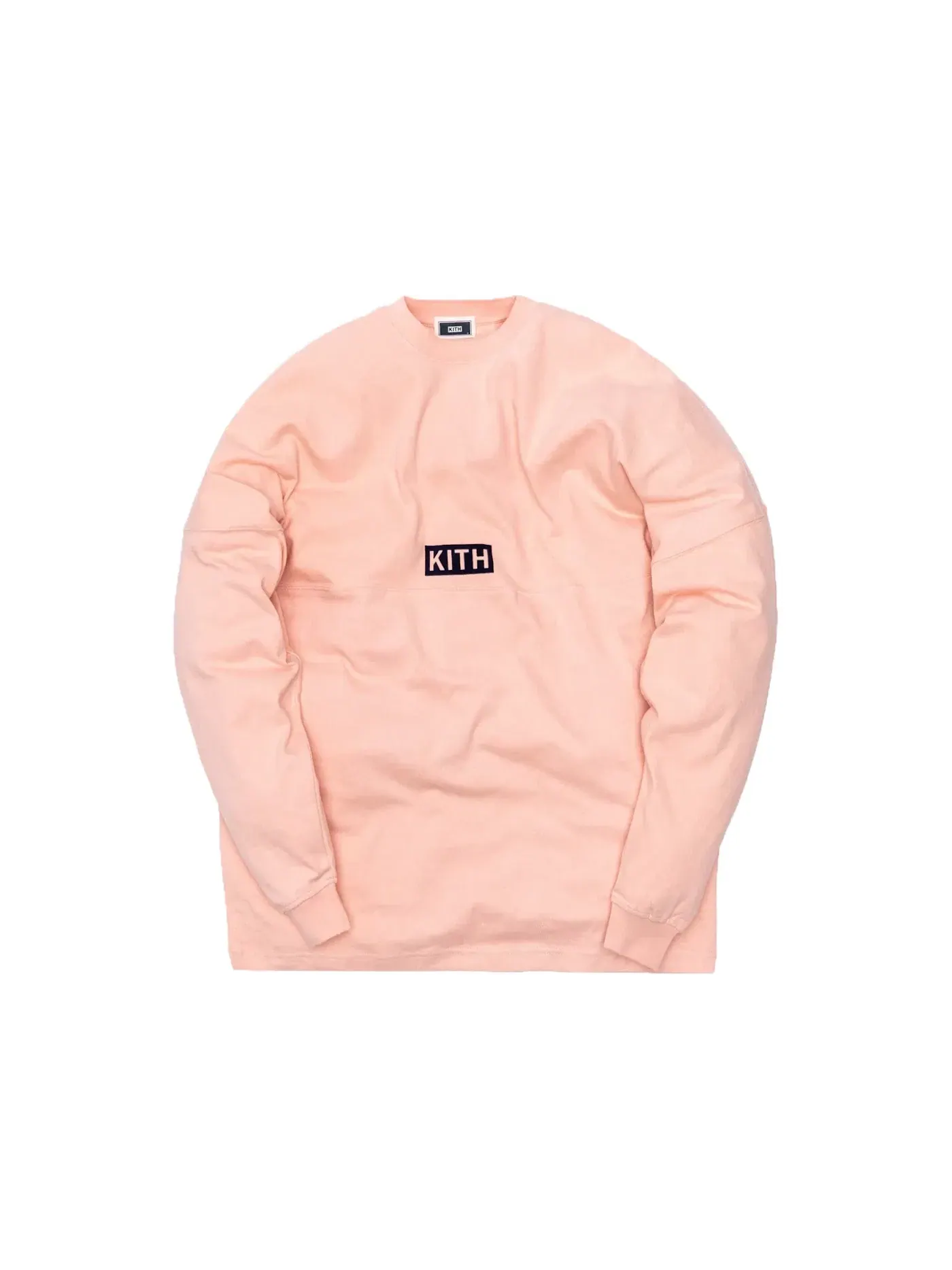 Мужская футболка с длинным рукавом Track Paneled L/S Tee Kith — изображение 1 из 2, розовый