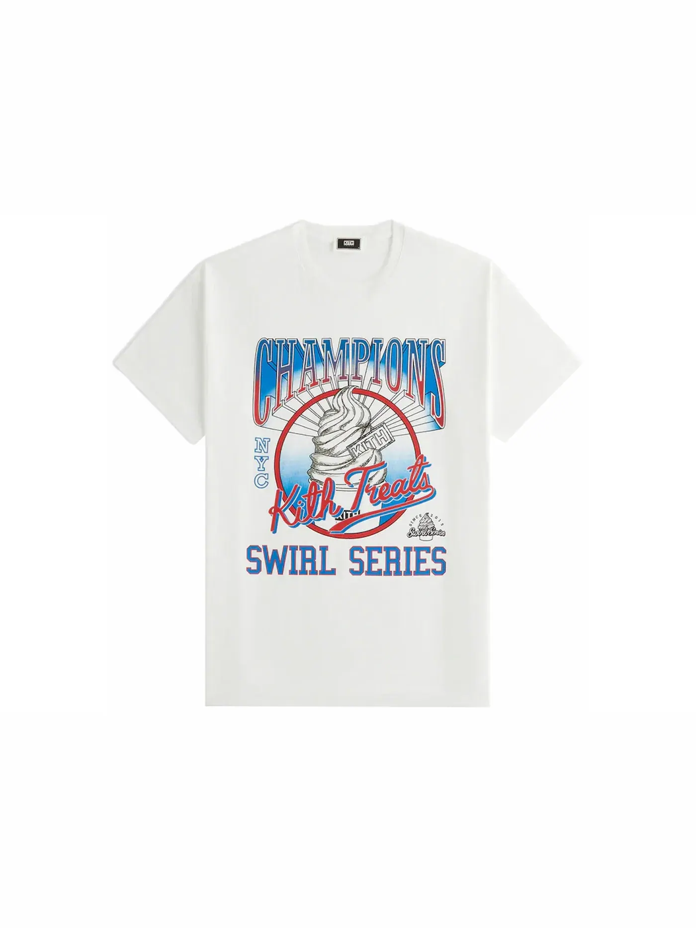 Мужская футболка хлопковая Kith Treats Champions Vintage Tee Kith — изображение 1 из 1, белый