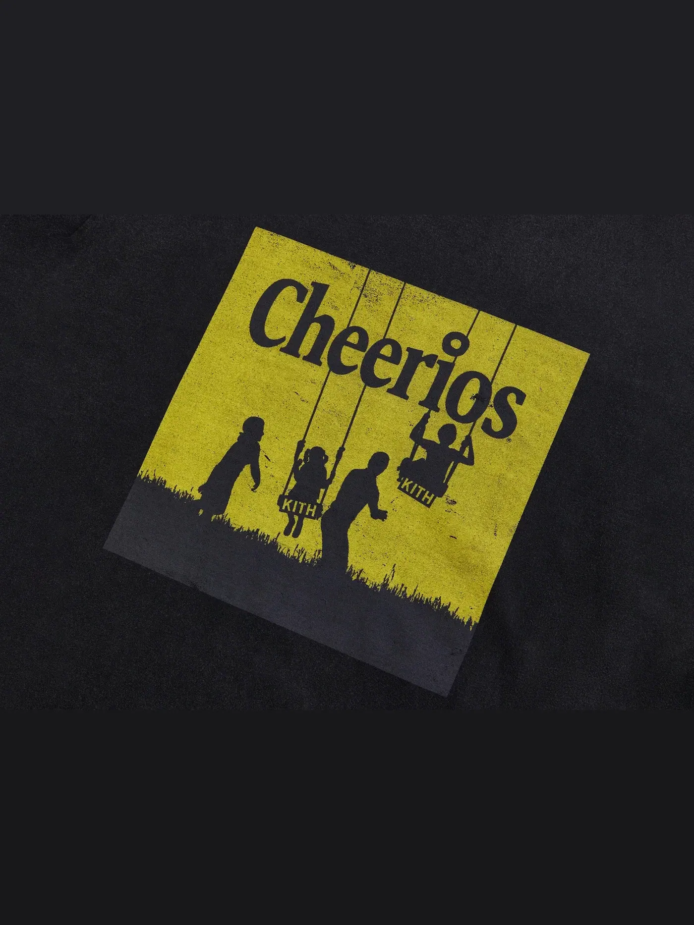 Мужская футболка с принтом Kith Treats Cheerios Vintage Ad Tee Tee Kith — изображение 2 из 2, черный