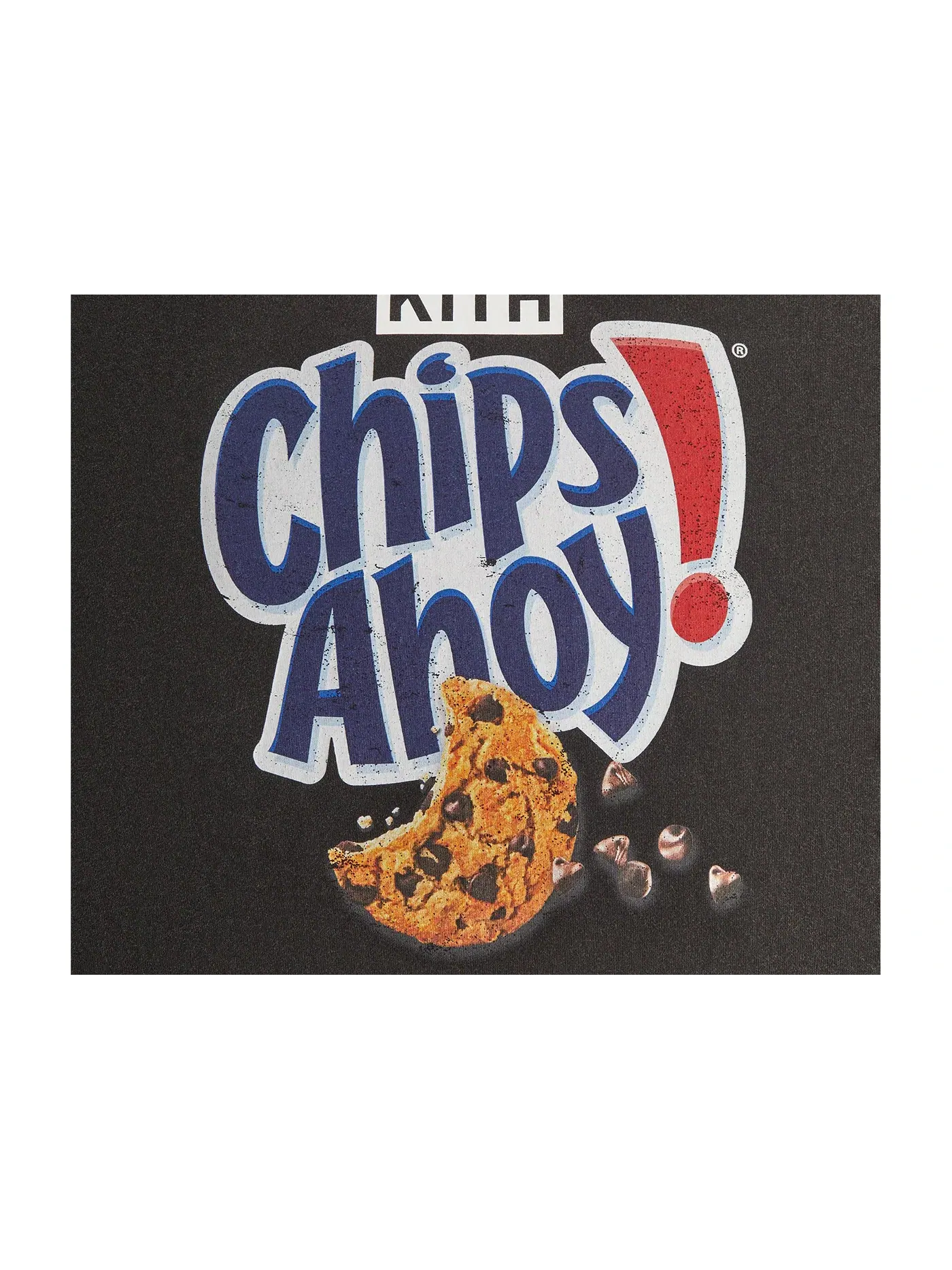 Мужская футболка с принтом Kith Treats Chips Ahoy! Vintage Tee Kith — изображение 2 из 2, черный