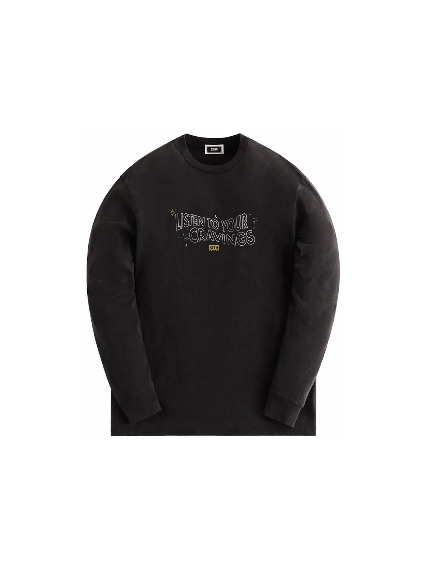 Мужская футболка с длинным рукавом Kith Treats Cravings Vintage Long Sleeve Tee Kith — изображение 1 из 2, черный