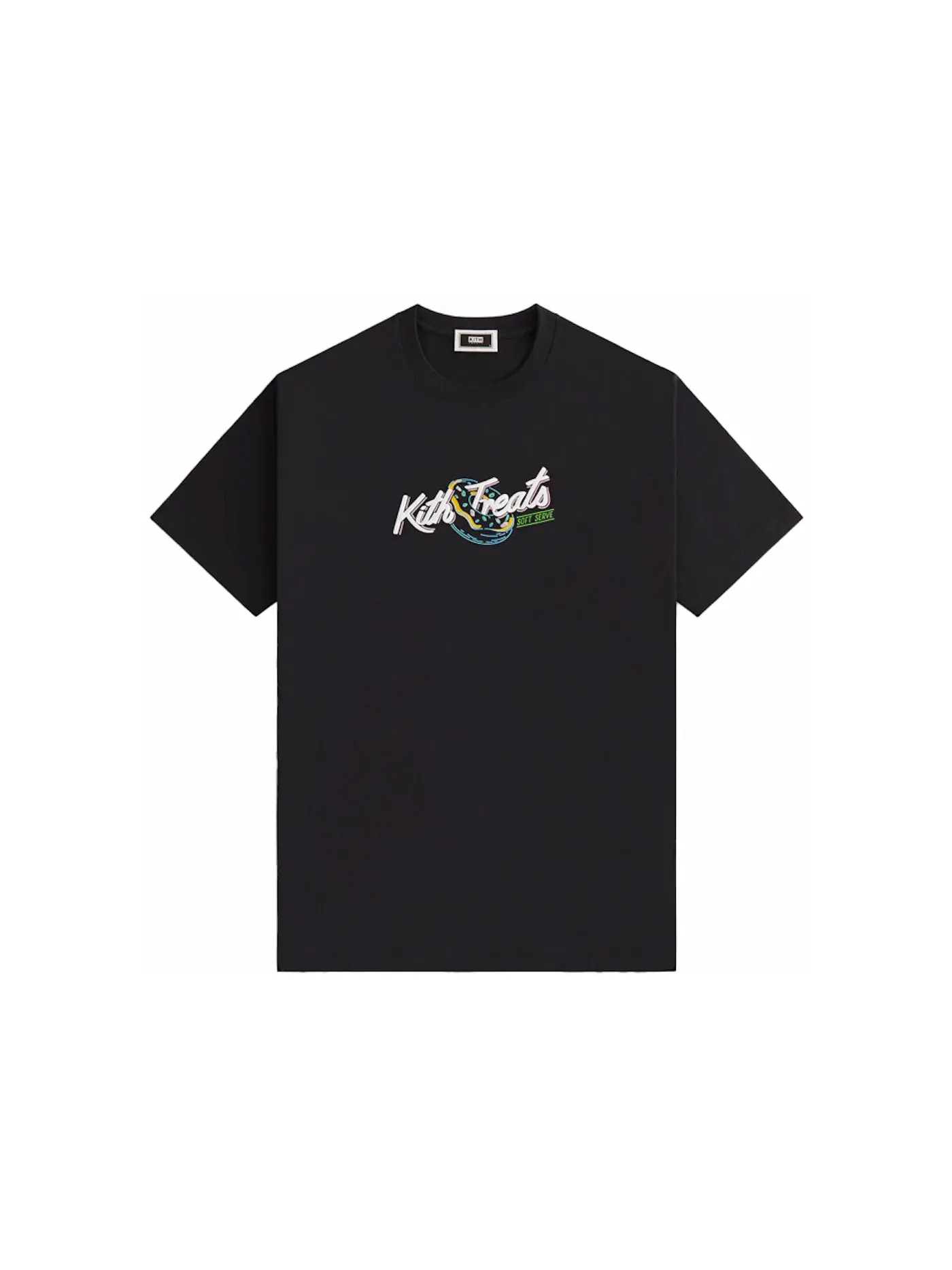 Мужская футболка с принтом Kith Treats Doughnut II Tee Kith — изображение 2 из 2, черный