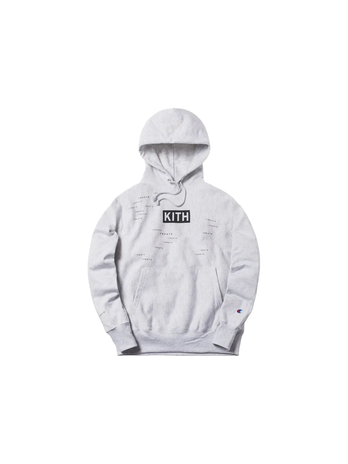 Мужской худи с принтом Encrypted Kith — изображение 1 из 1, серый
