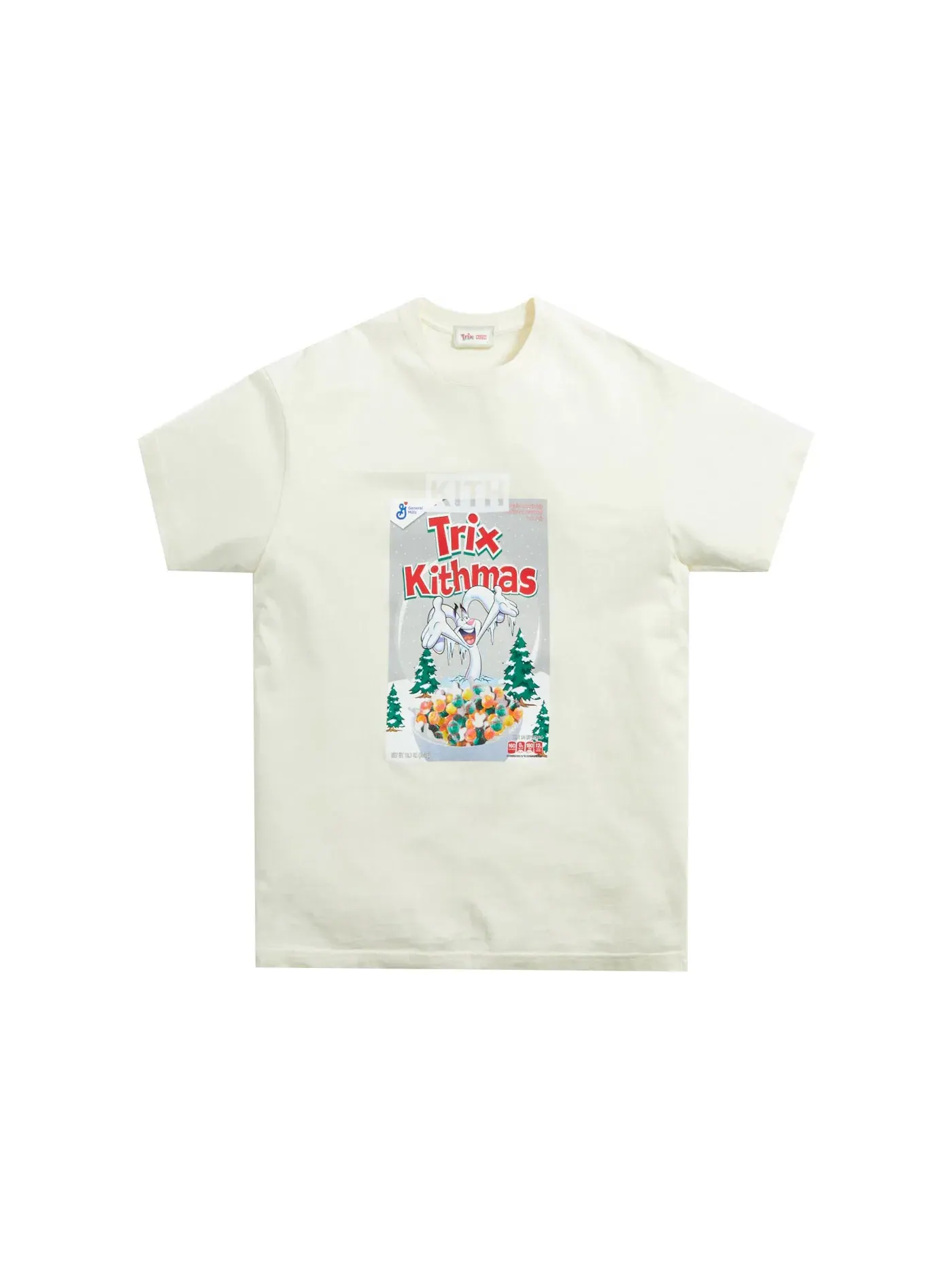 Мужская футболка с принтом Kith Treats for Trix Cereal Box Archive Tee Kith, Sandrift — изображение 1 из 2