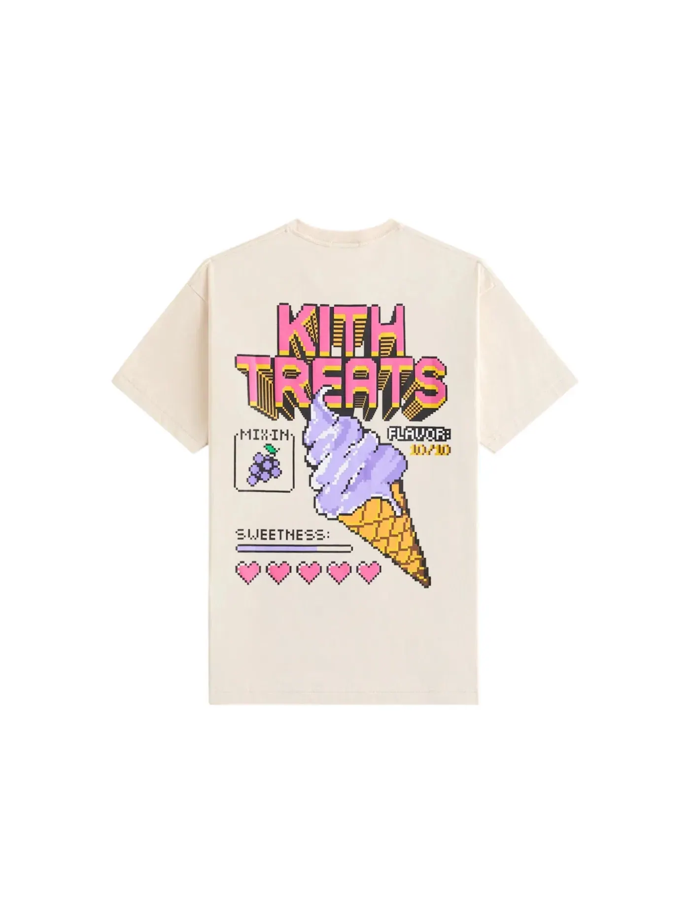 Мужская футболка с принтом Kith Treats Grape Arcade Tee Waffle, Waffle — изображение 1 из 2