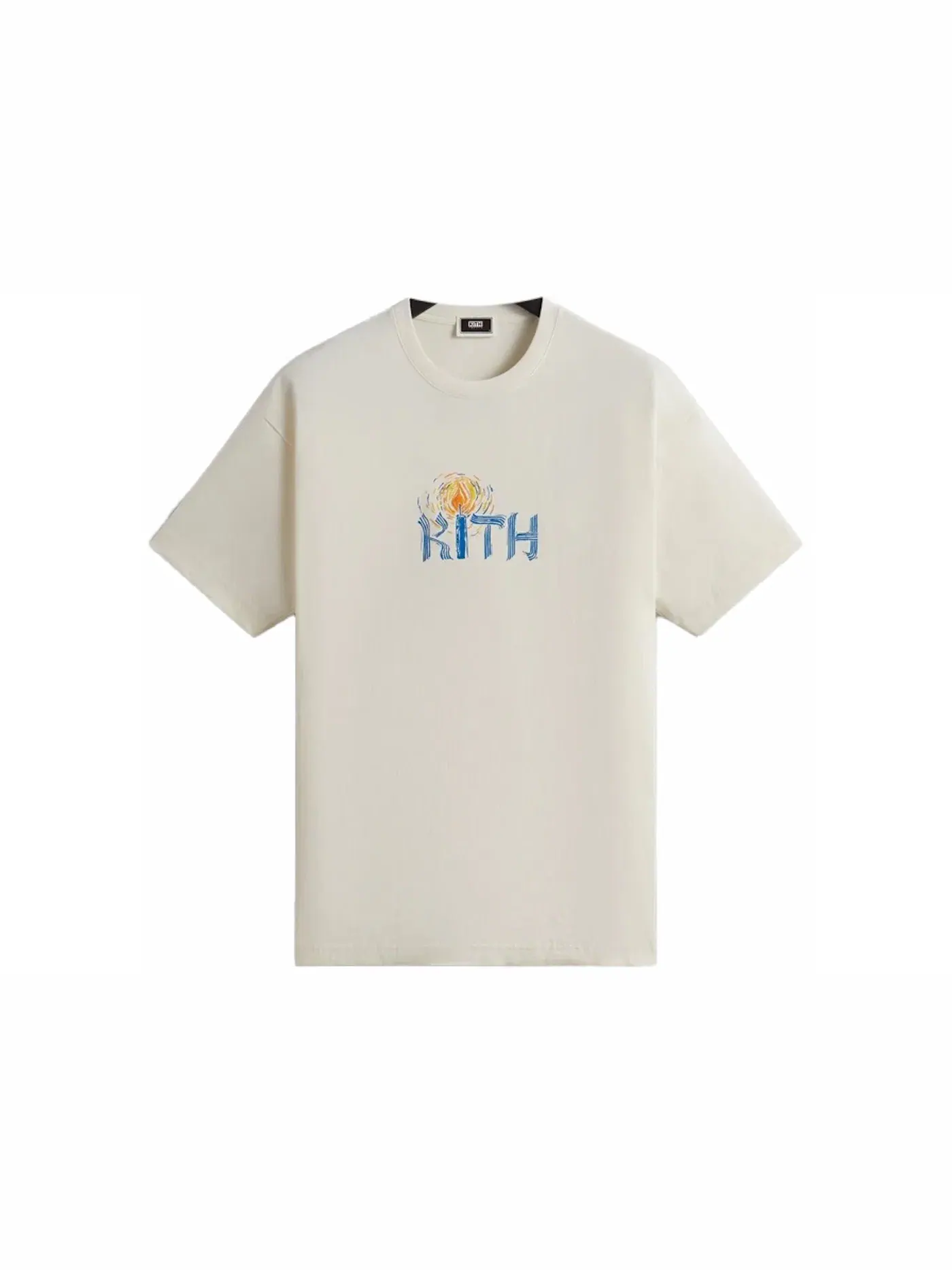Мужская футболка с принтом Kith Treats Hanukkah Shamash Tee Kith, Sandrift — изображение 1 из 1