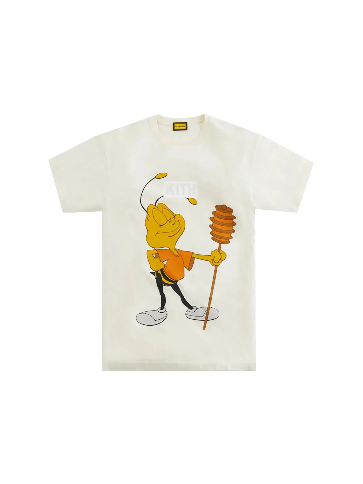 Мужская футболка с принтом Kith Treats Honey Nut Cheerios Buzz Bee Vintage Tee, Sandrift — изображение 1 из 3