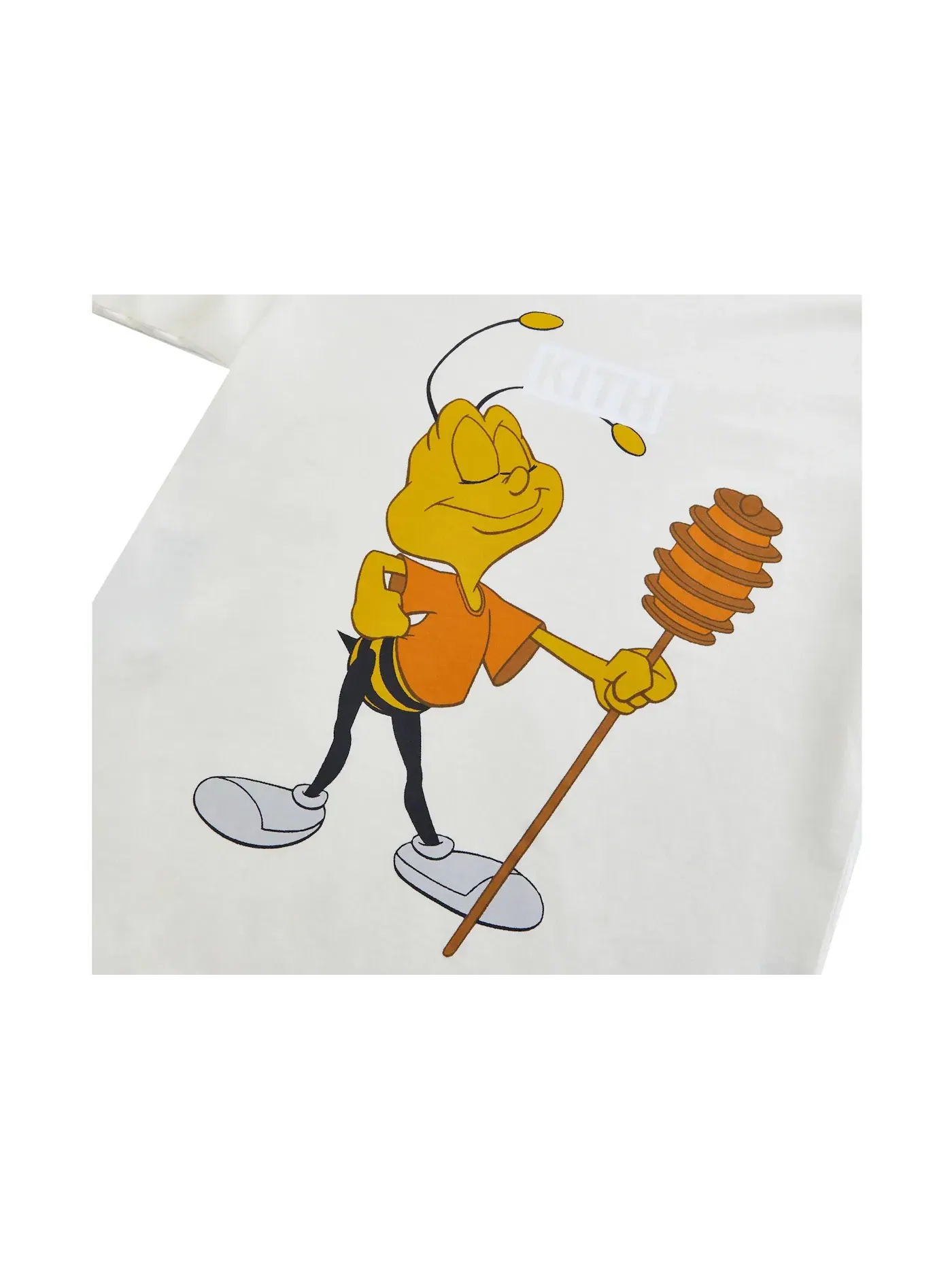 Мужская футболка с принтом Kith Treats Honey Nut Cheerios Buzz Bee Vintage Tee, Sandrift — изображение 2 из 3