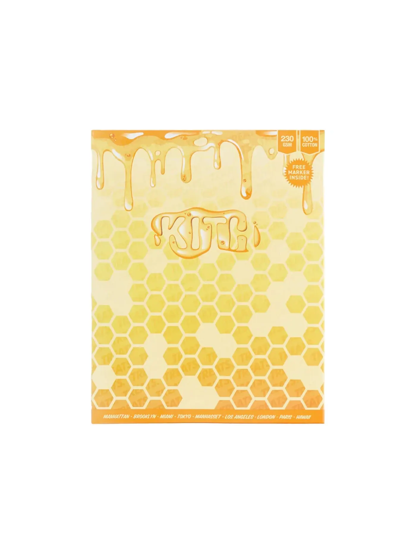 Мужская футболка с принтом Kith Treats Honey Tee — изображение 2 из 2, черный