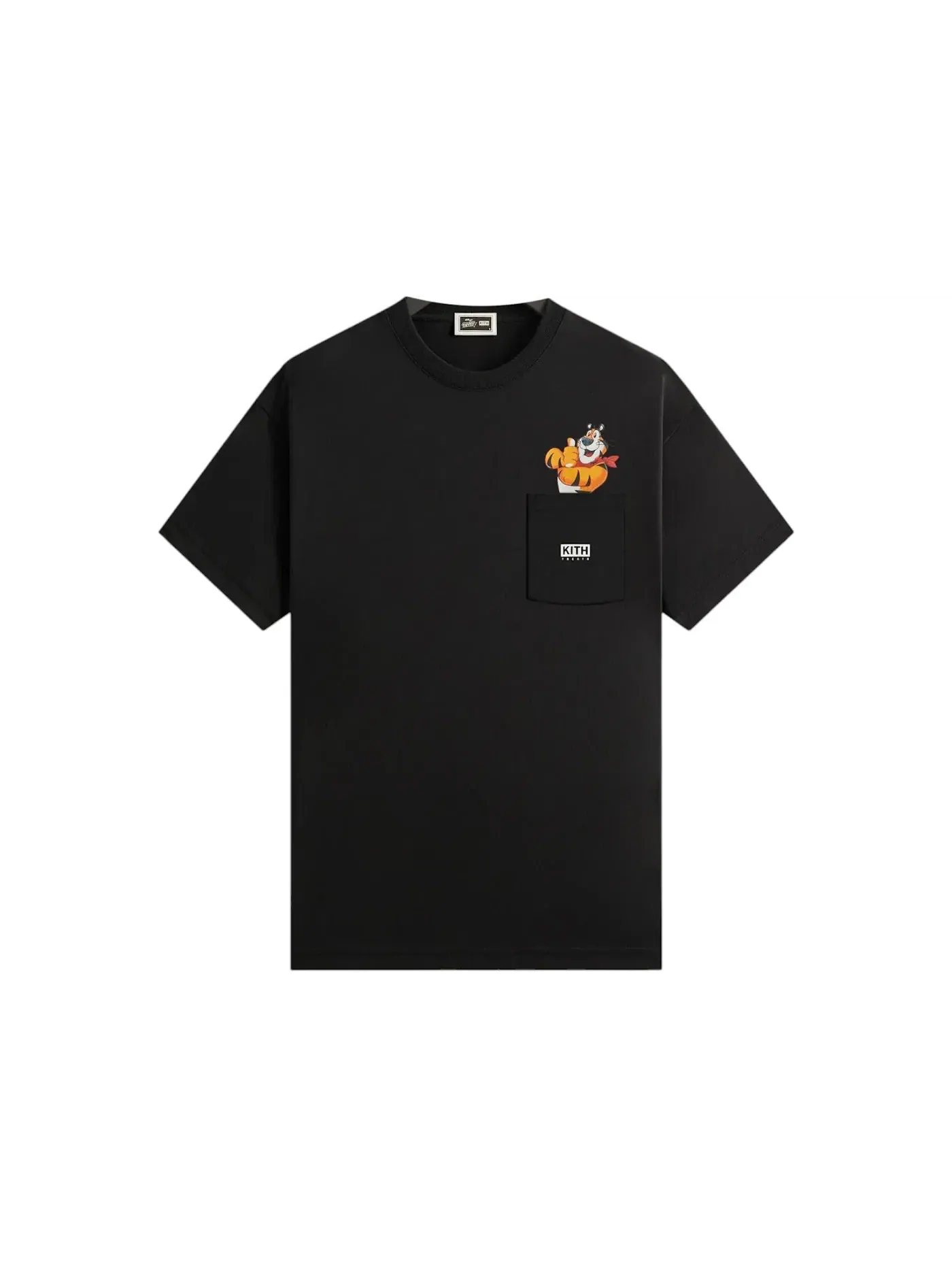 Мужская футболка с принтом Kith Treats Kellogg’s Frosted Flakes Cereal Tony the Tiger Tony Signature Tee Kith, черный