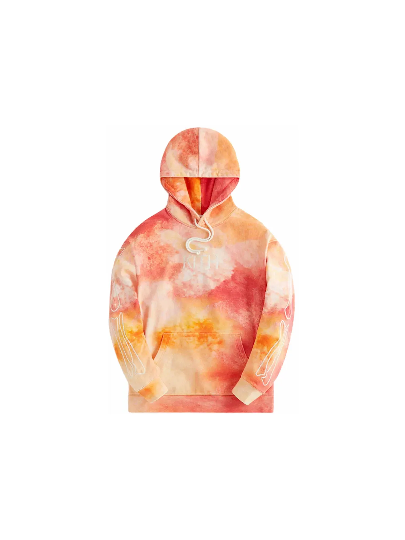 Мужской худи с принтом Kith Treats Skeleton Nelson Kith — изображение 1 из 3, красный