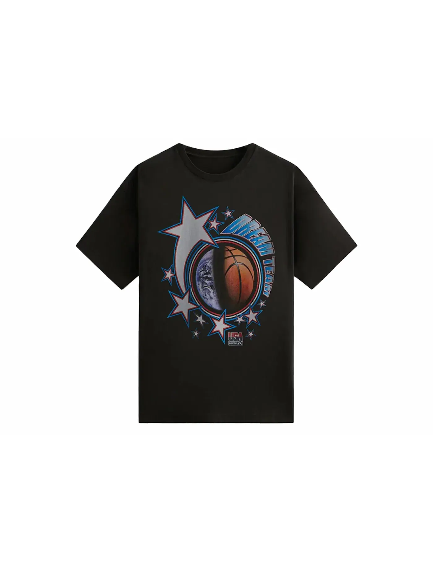 Мужская футболка с принтом Kith USA Basketball Dream Team Vintage Tee — изображение 1 из 2, черный