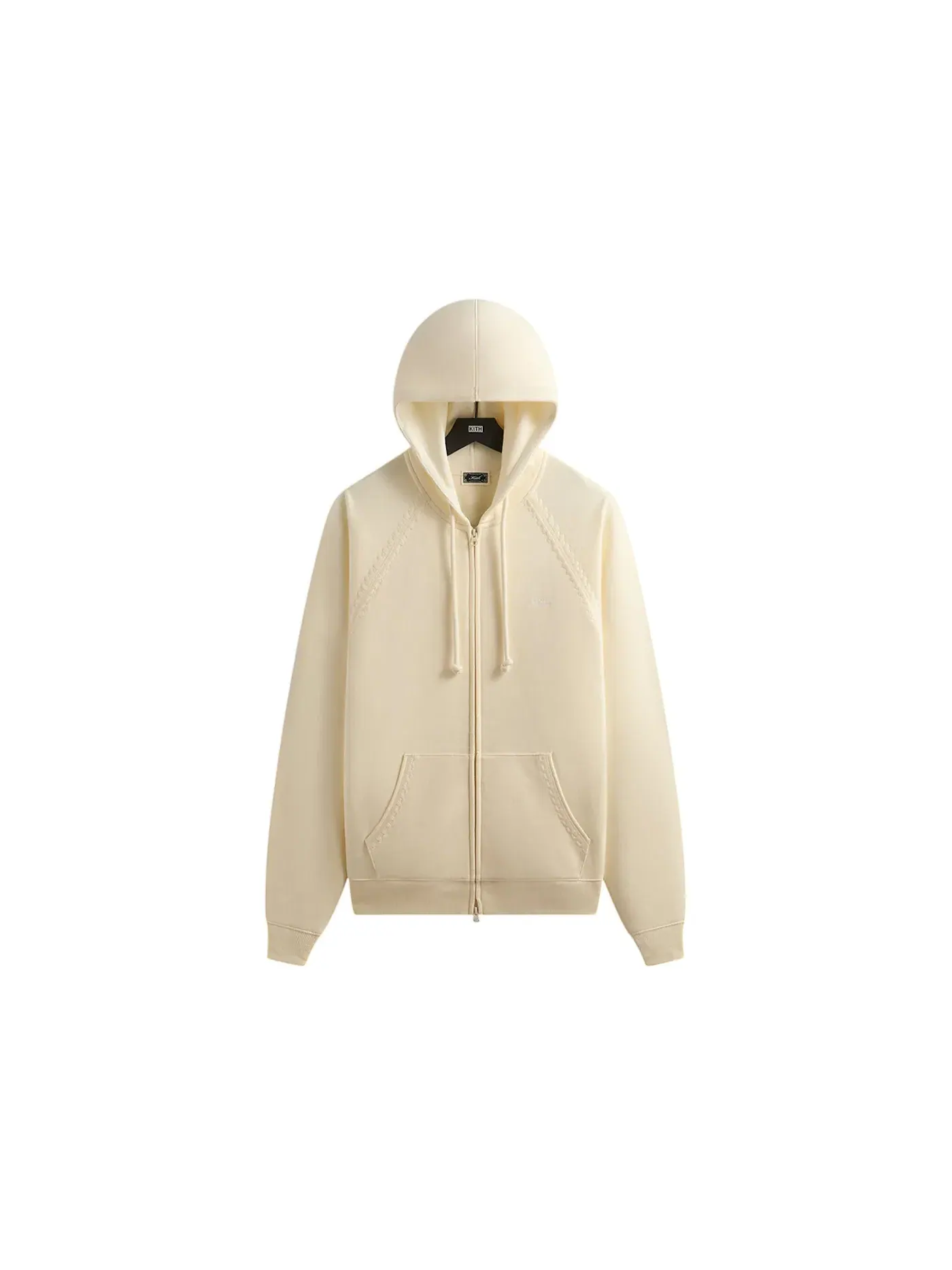 Мужская худи с длинным рукавом на молнии Kith Vale Raglan Full Zip Hoodie, Sandrift — изображение 1 из 2
