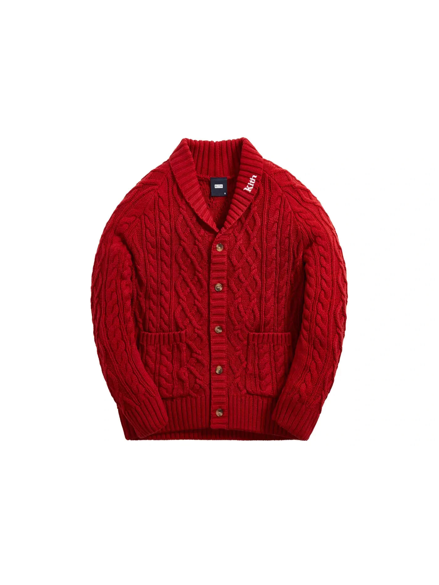 Мужской кардиган с шалевым воротником Kith Cardigan, Pyre — изображение 1 из 2