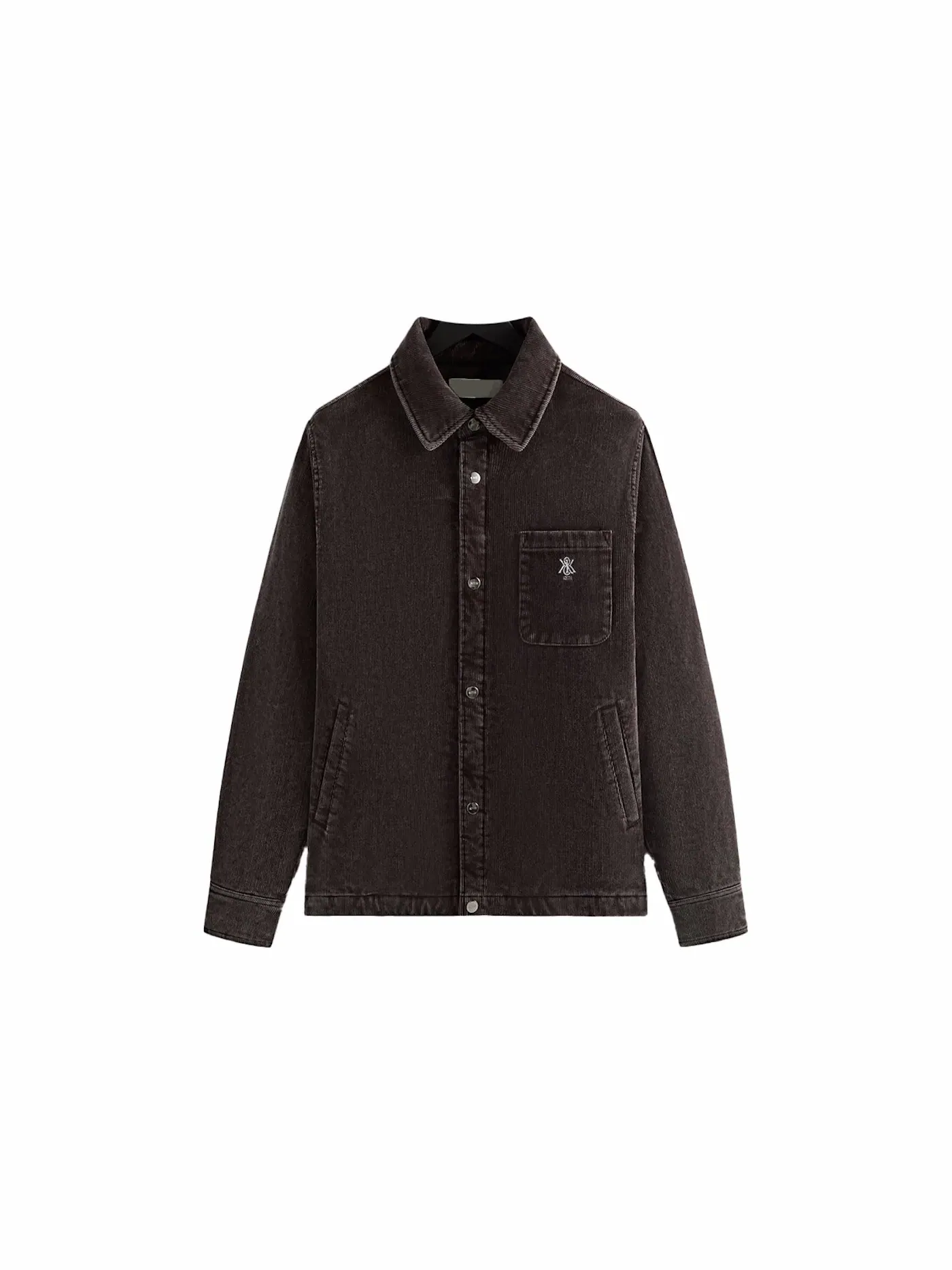 Мужская куртка-рубашка из вельвета с наполнителем Kith Washed Corduroy Brixton Puffed Shirt Jacket, Incognito