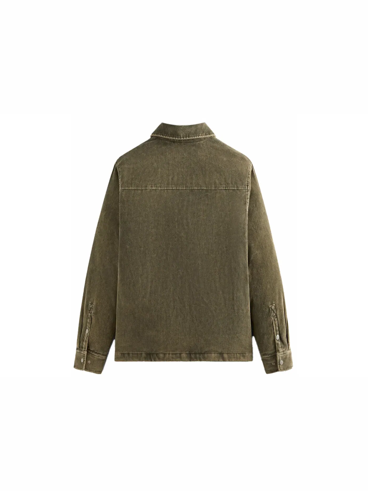 Мужская куртка-рубашка с утеплителем из вельвета Washed Corduroy Brixton Puffed Shirt Jacket Kith, Mire — изображение 2 из 2