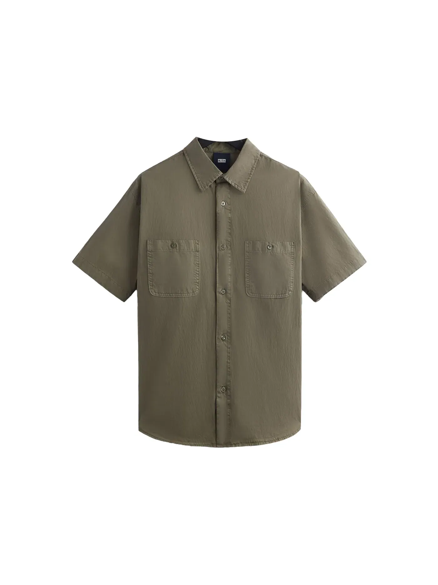 Мужская рубашка с нагрудными карманами Kith Washed Cotton Apollo Shirt, Dock — изображение 1 из 1