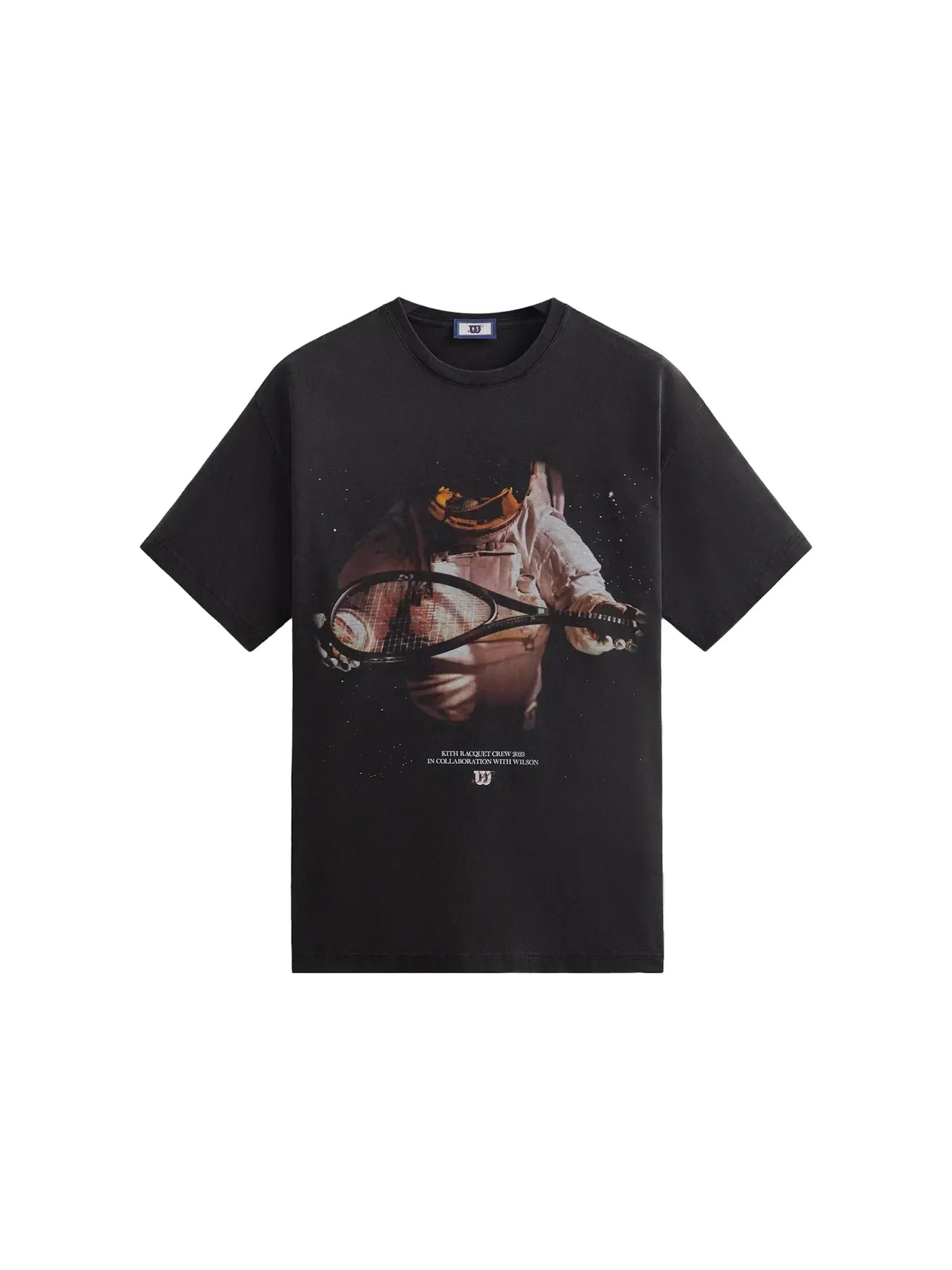 Мужская футболка с принтом Astronaut Vintage Tee Kith — изображение 1 из 1, черный