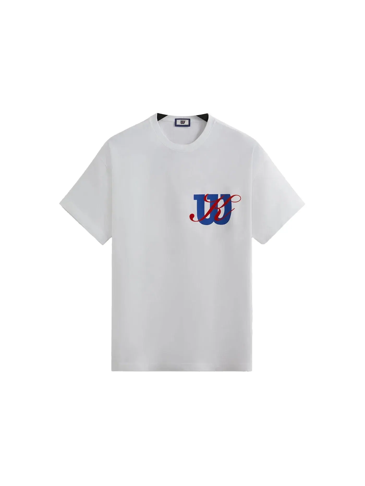 Мужская футболка с принтом Oversized Logo Vintage Tee Kith — изображение 1 из 1, белый