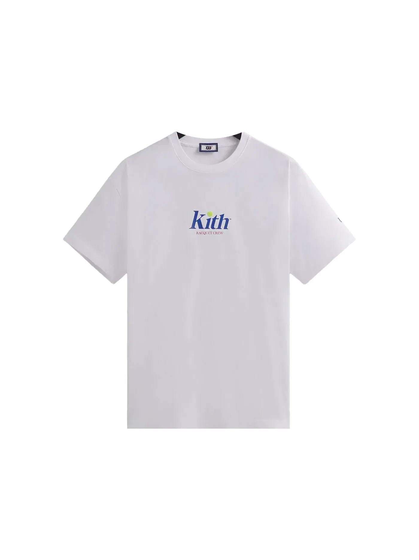 Мужская футболка с принтом Kith Wilson Racquet Crew Logo Vintage Tee White — изображение 1 из 1