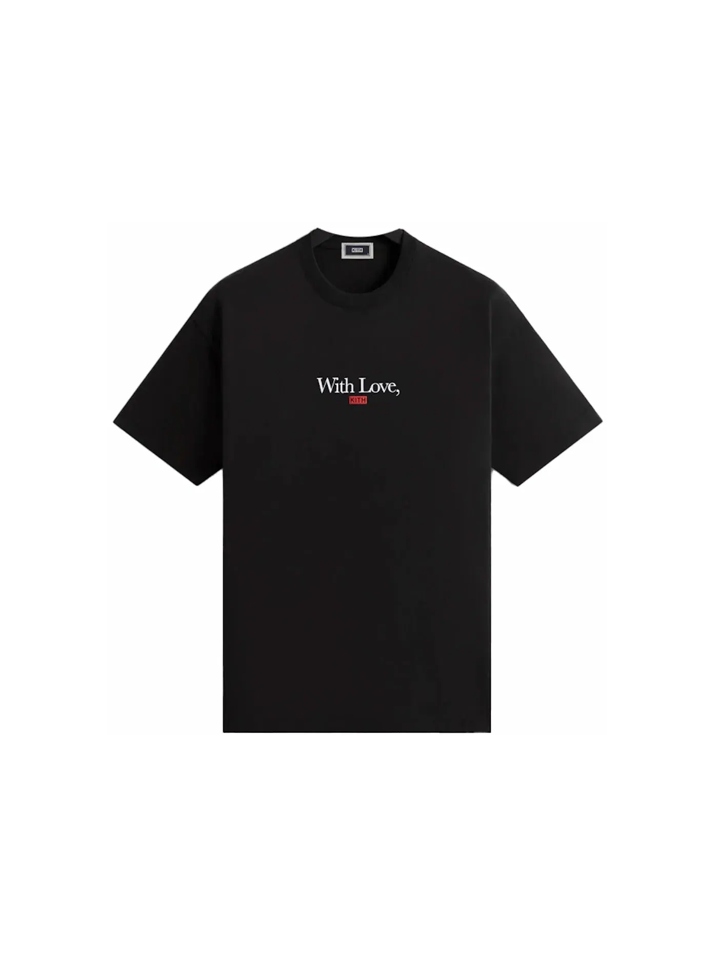 Мужская футболка с принтом Kith With Love Tee Kith — изображение 1 из 2, черный