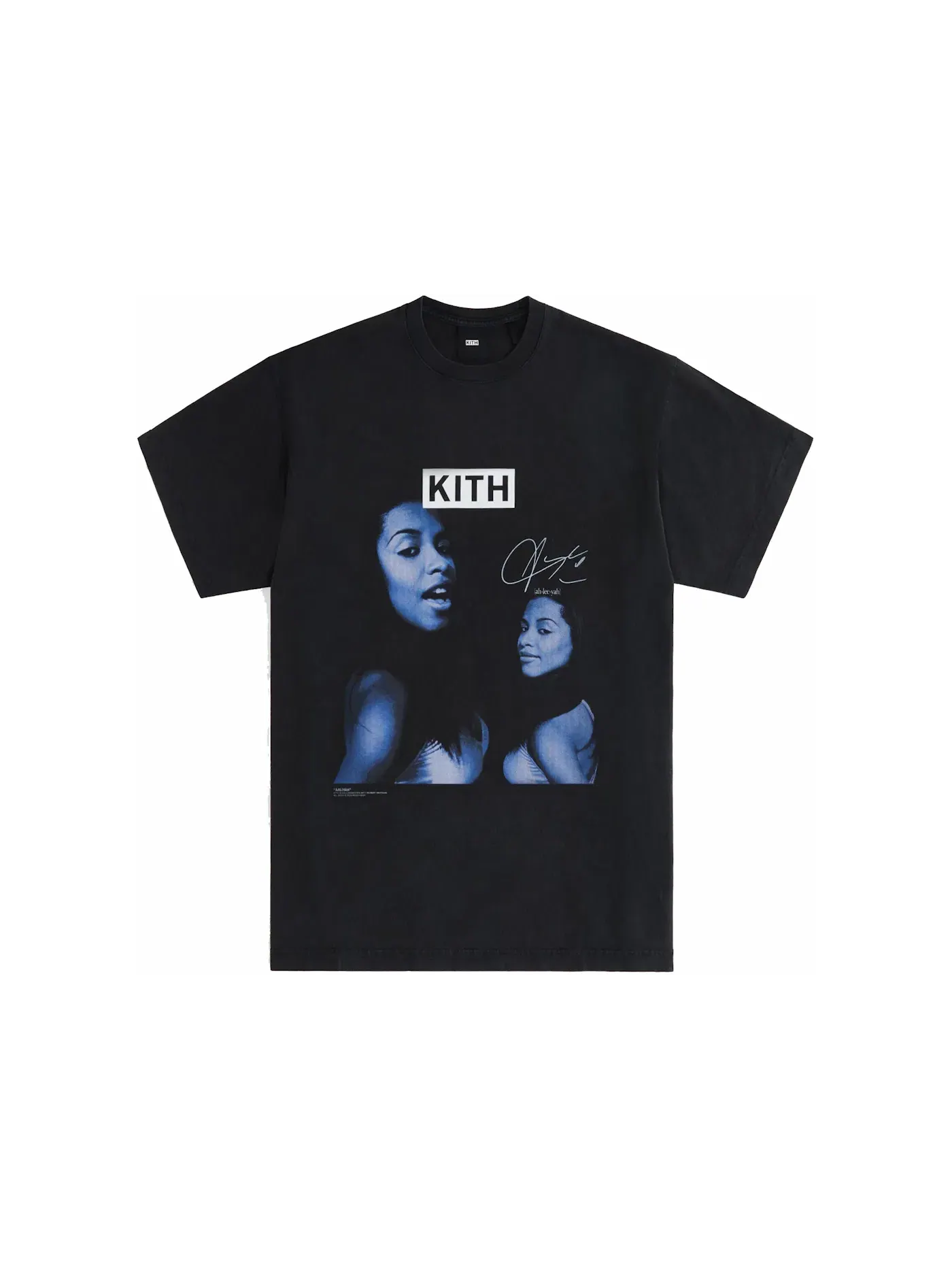 Женская футболка с принтом Kith Aaliyah Are You That Somebody Vintage Tee — изображение 1 из 3, черный