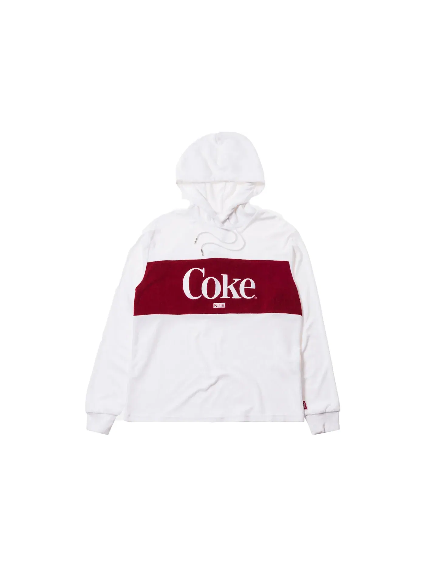 Женский худи с принтом Kith Women x Coca-Cola Terry Hoodie White — изображение 1 из 1, белый