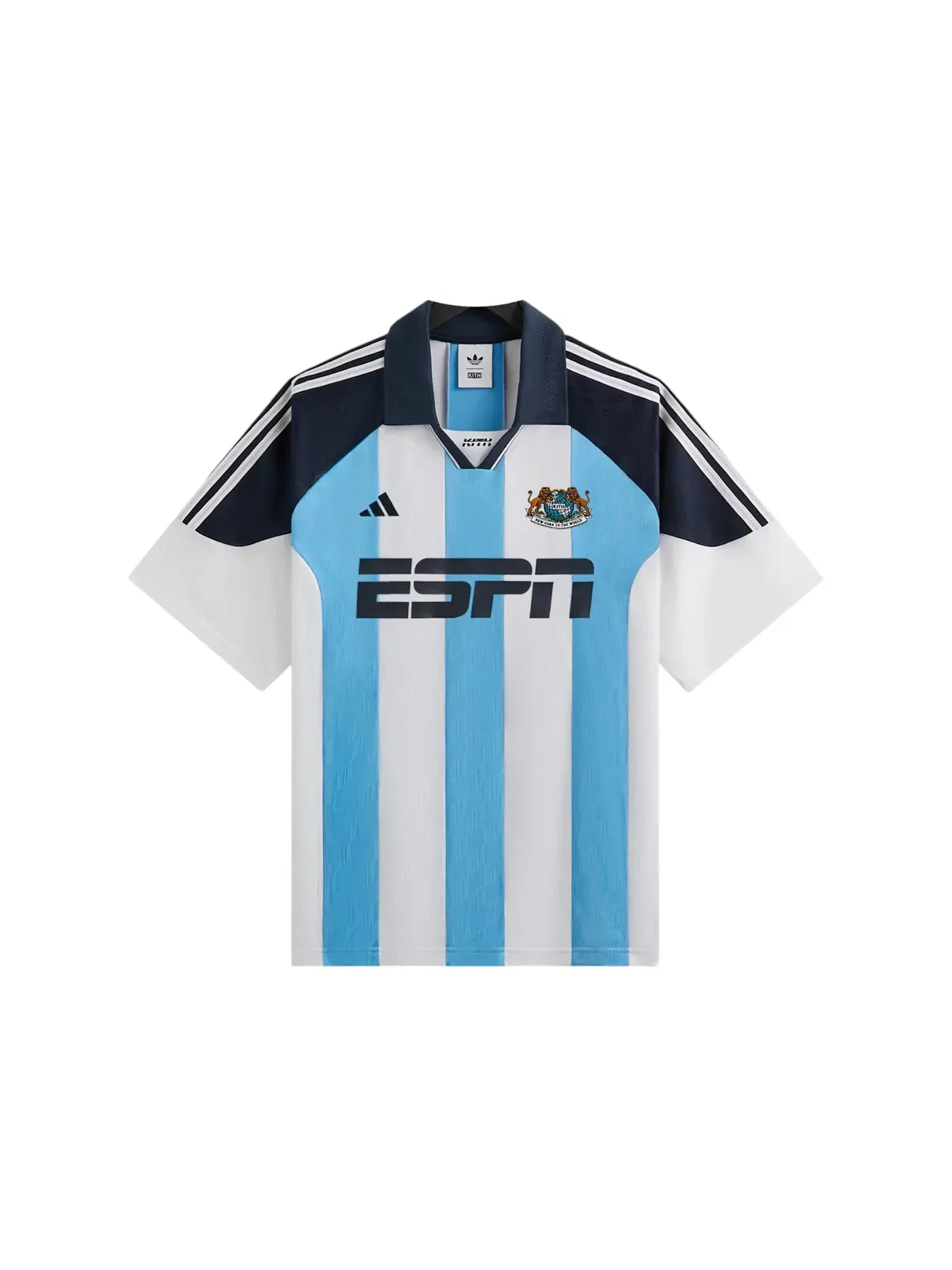 Мужская футбольная джерси Kith x Adidas Football ESPN Jersey — изображение 1 из 2, белый/синий