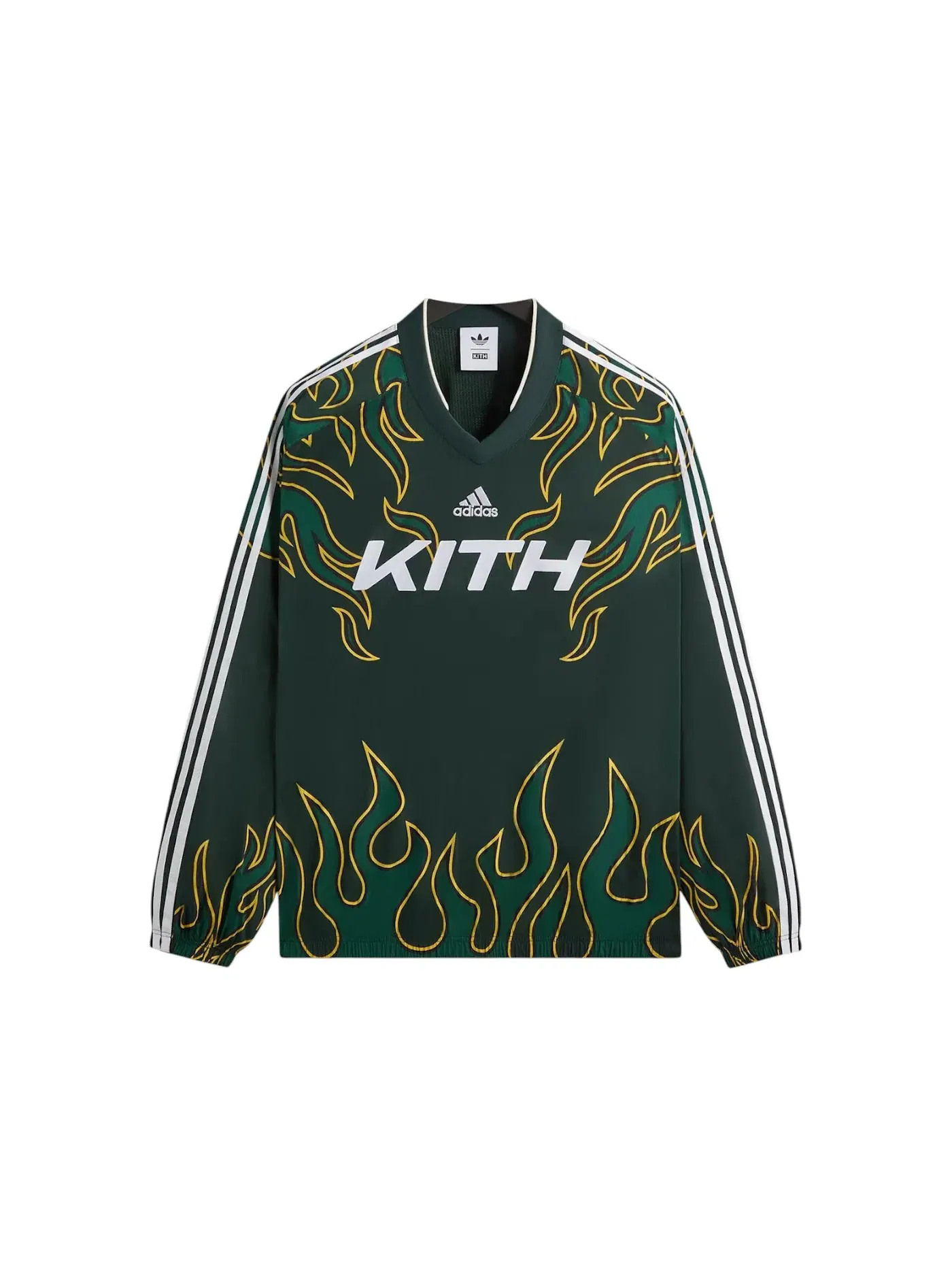 Мужская футбольная футболка с принтом Kith x Adidas Football Flame Soccer Jersey, Stadium — изображение 1 из 2
