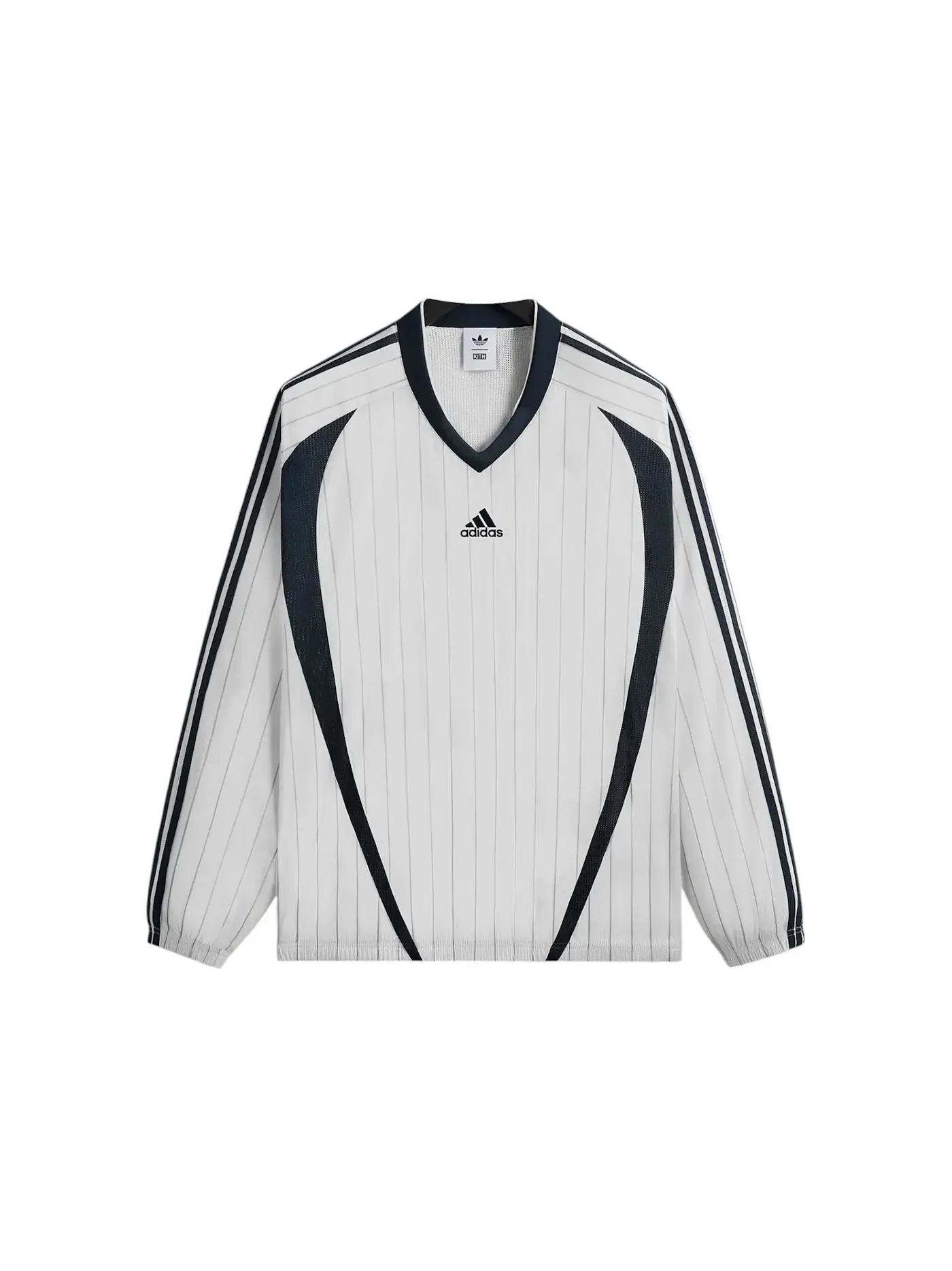 Мужская футболка с длинным рукавом и V-образным вырезом Jersey Kith — изображение 1 из 2, белый